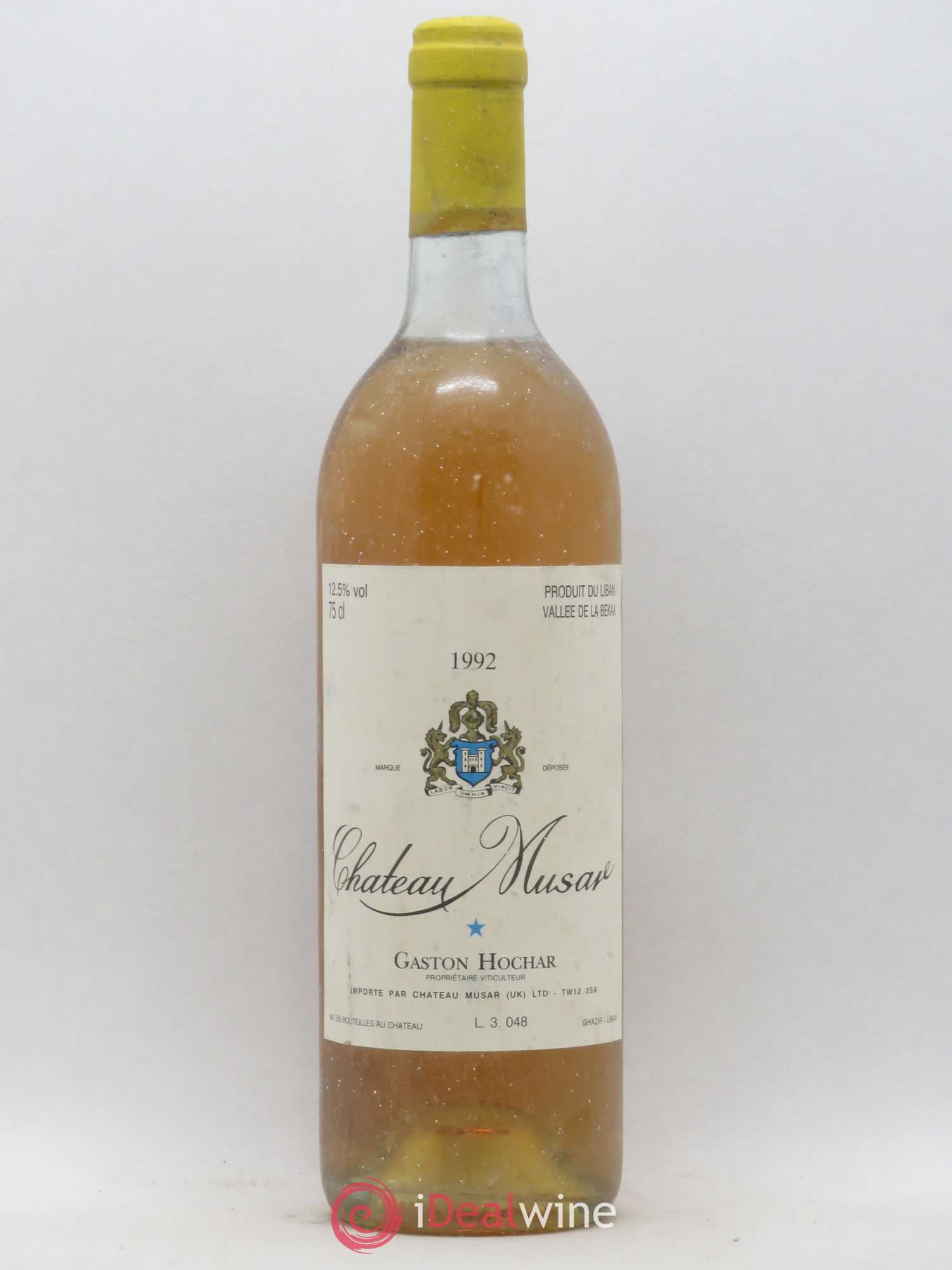 Château Musar Serge Hochar 1992 - Lot de 1 bouteille - 0