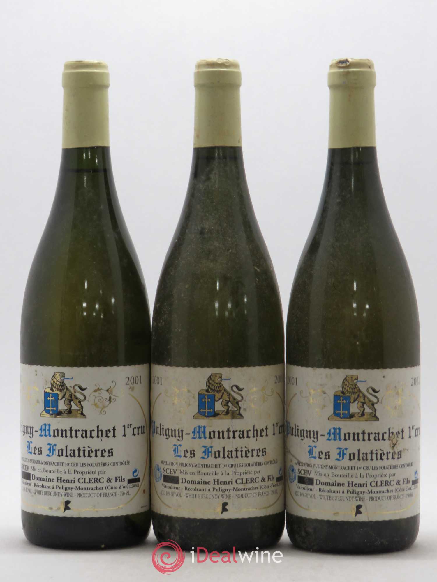 Puligny-Montrachet 1er Cru 2001 - Lot de 3 bouteilles - 0