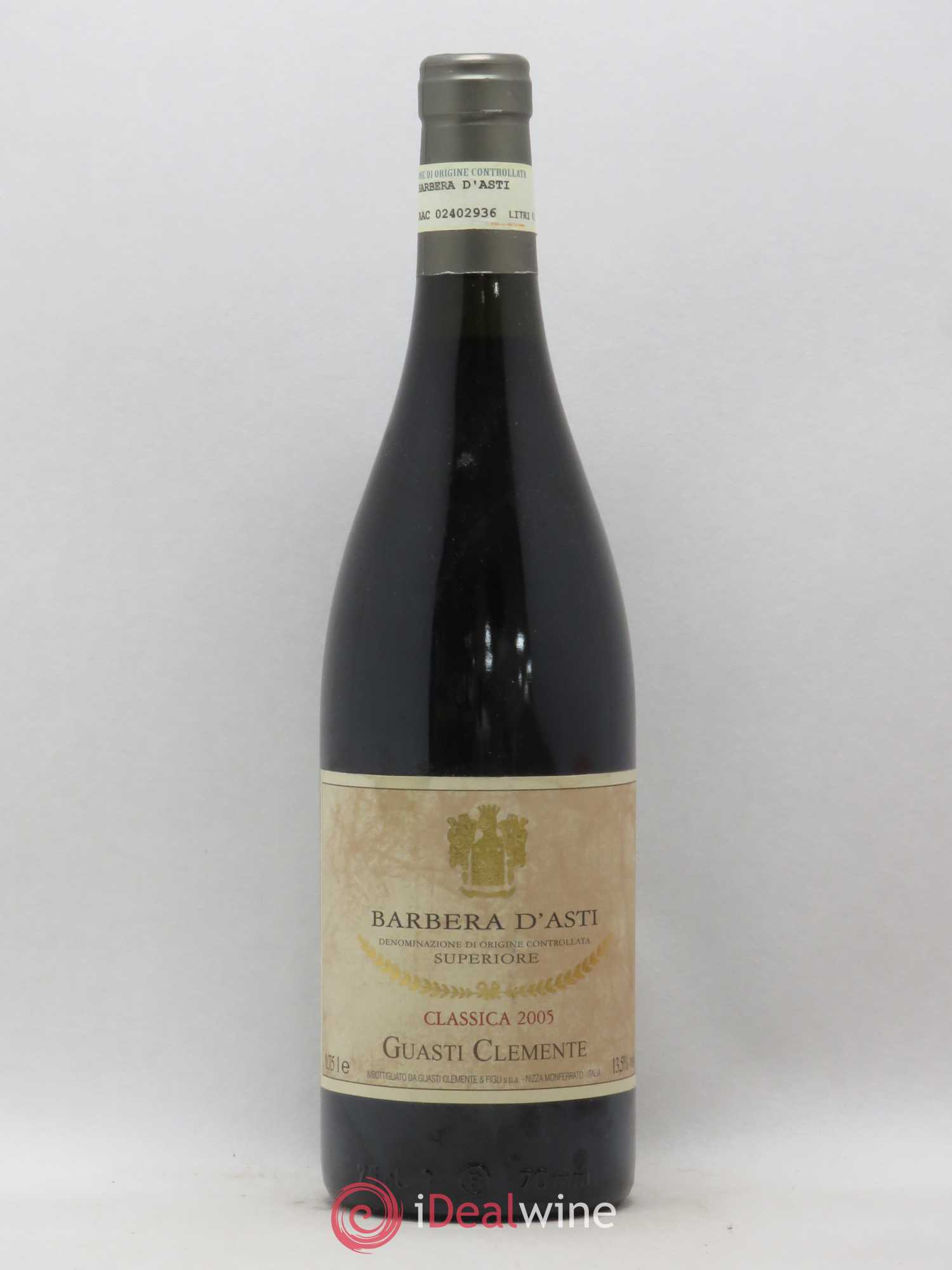 Italie Barbera d'Asti Superiore Guasti Clemente Classica (sans prix de réserve) 2005 - Posten von 1 Flasche - 0