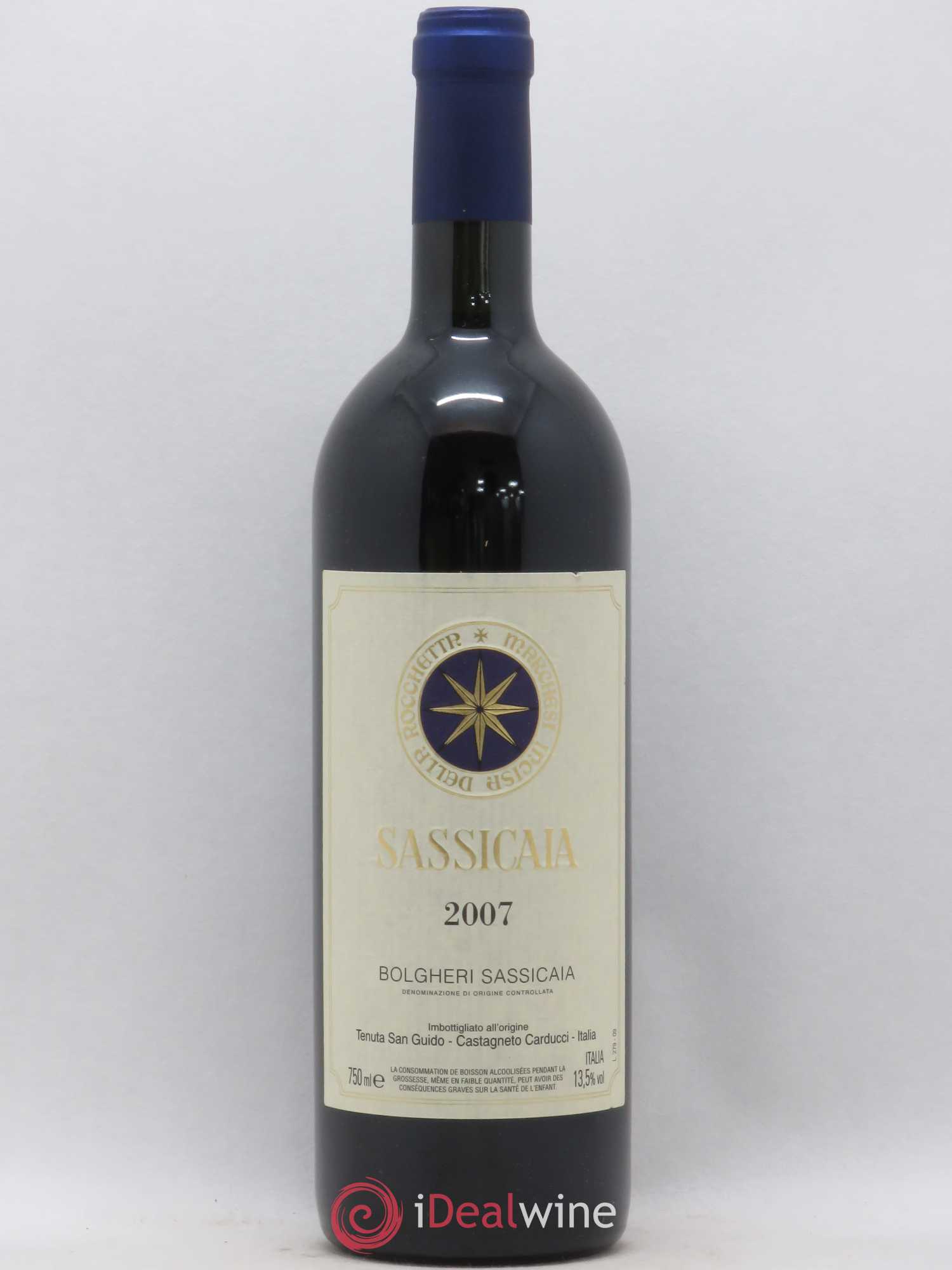 Bolgheri DOC Sassicaia Tenuta San Guido 2007 - Lot de 1 bouteille - 0