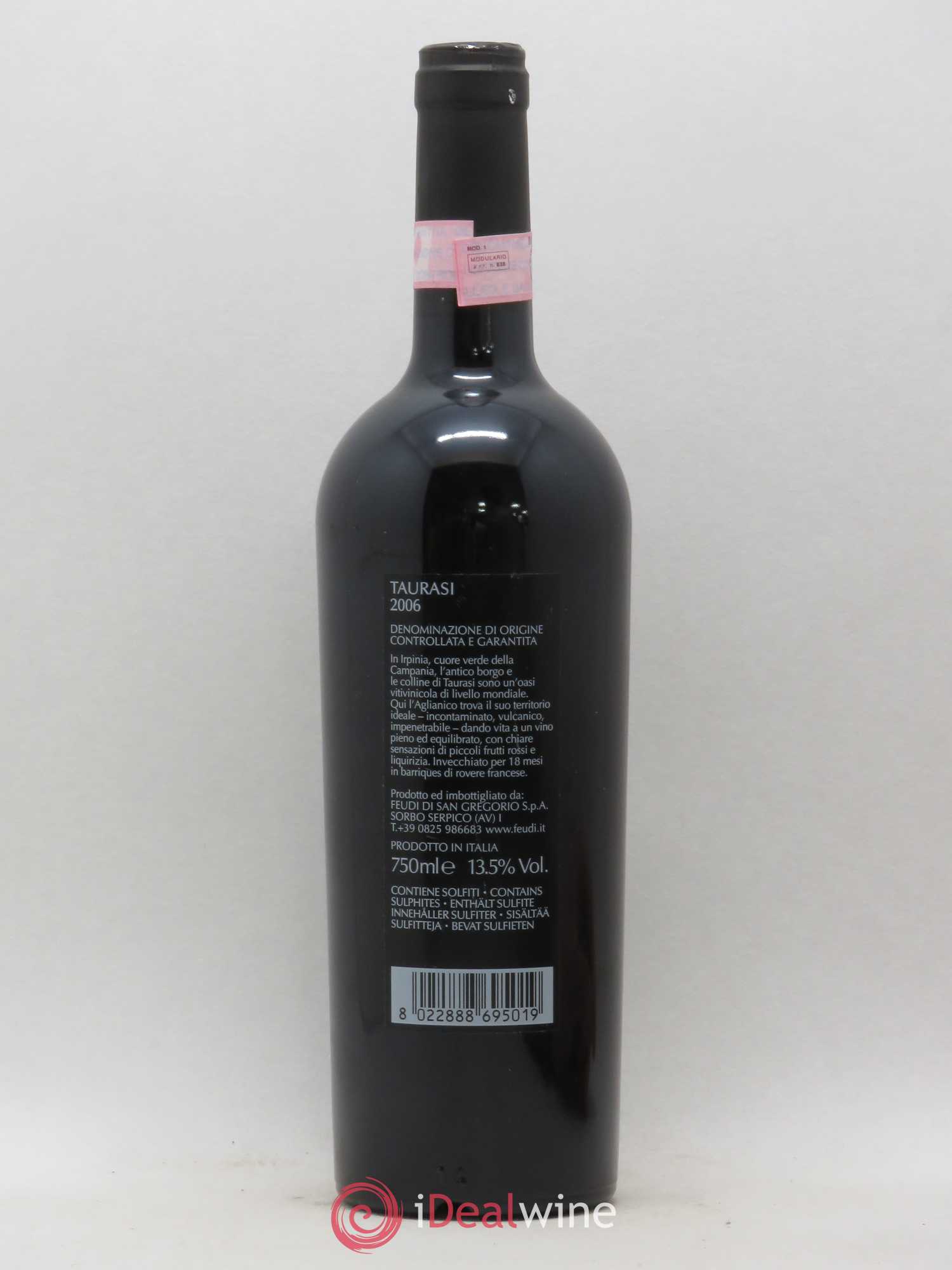Taurasi DOCG Dei Feudi Di San Gregorio 2006 - Lotto di 1 bottiglia - 1