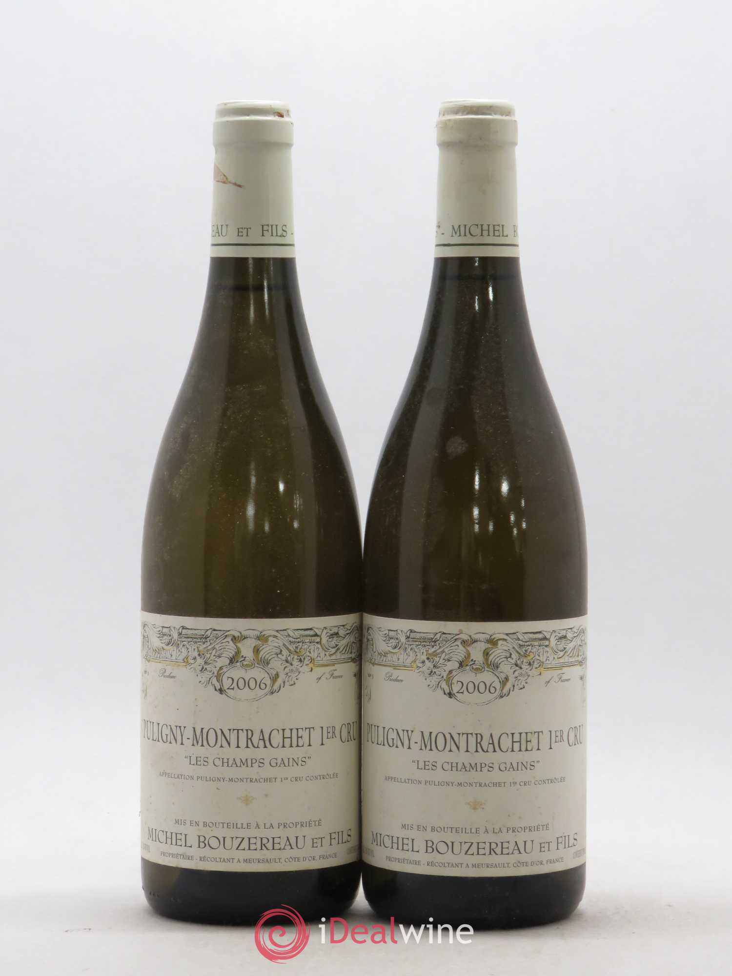 Puligny-Montrachet 1er Cru Les Champs Gains Michel Bouzereau et Fils (Domaine) 2006 - Lot de 2 bouteilles - 0