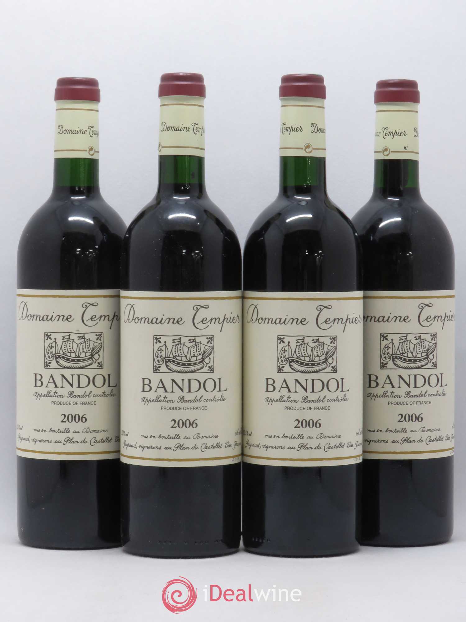 Bandol Domaine Tempier Famille Peyraud 2006 - Lot de 4 bouteilles - 0