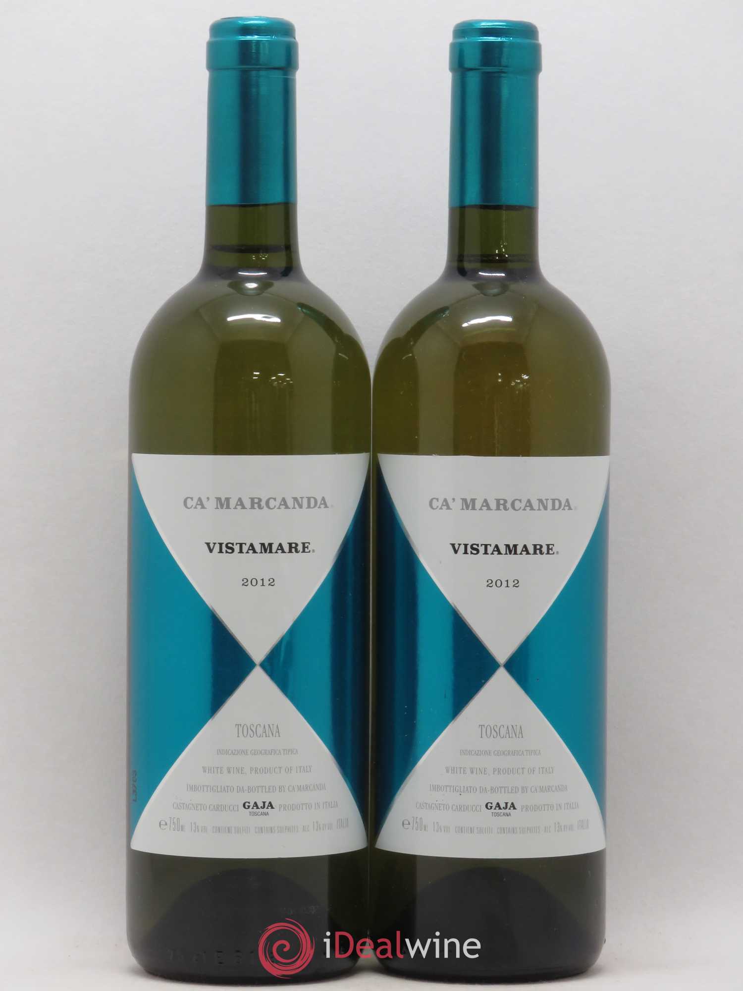 Italie Toscana IGT Gaja Ca'Marcanda Vistamare 2012 - Posten von 2 Flaschen - 0