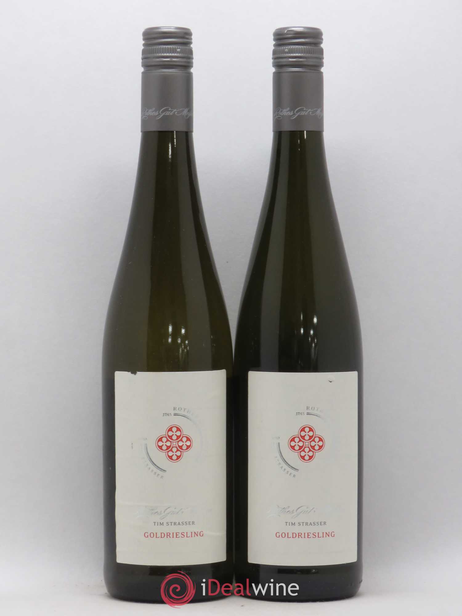 Riesling Sachsen Tim Strasser Rothes Guts Meissen Gold Trocken (no reserve) 2015 - Lot of 2 bottles - 0