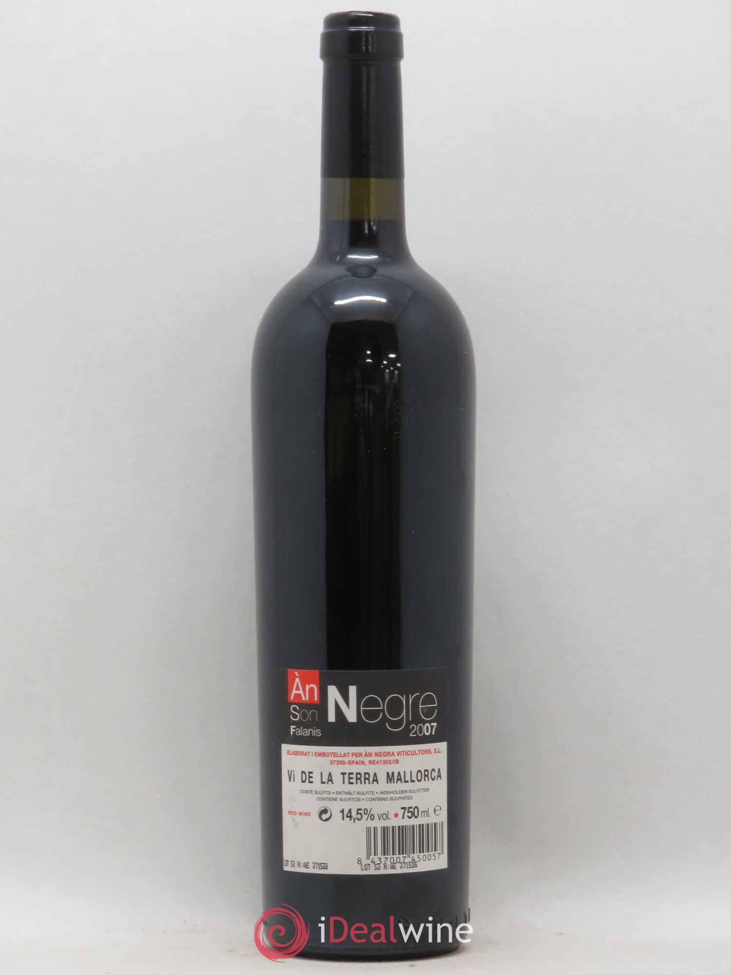 Espagne Son Negre Falanis Mallorca 2007 - Posten von 1 Flasche - 1