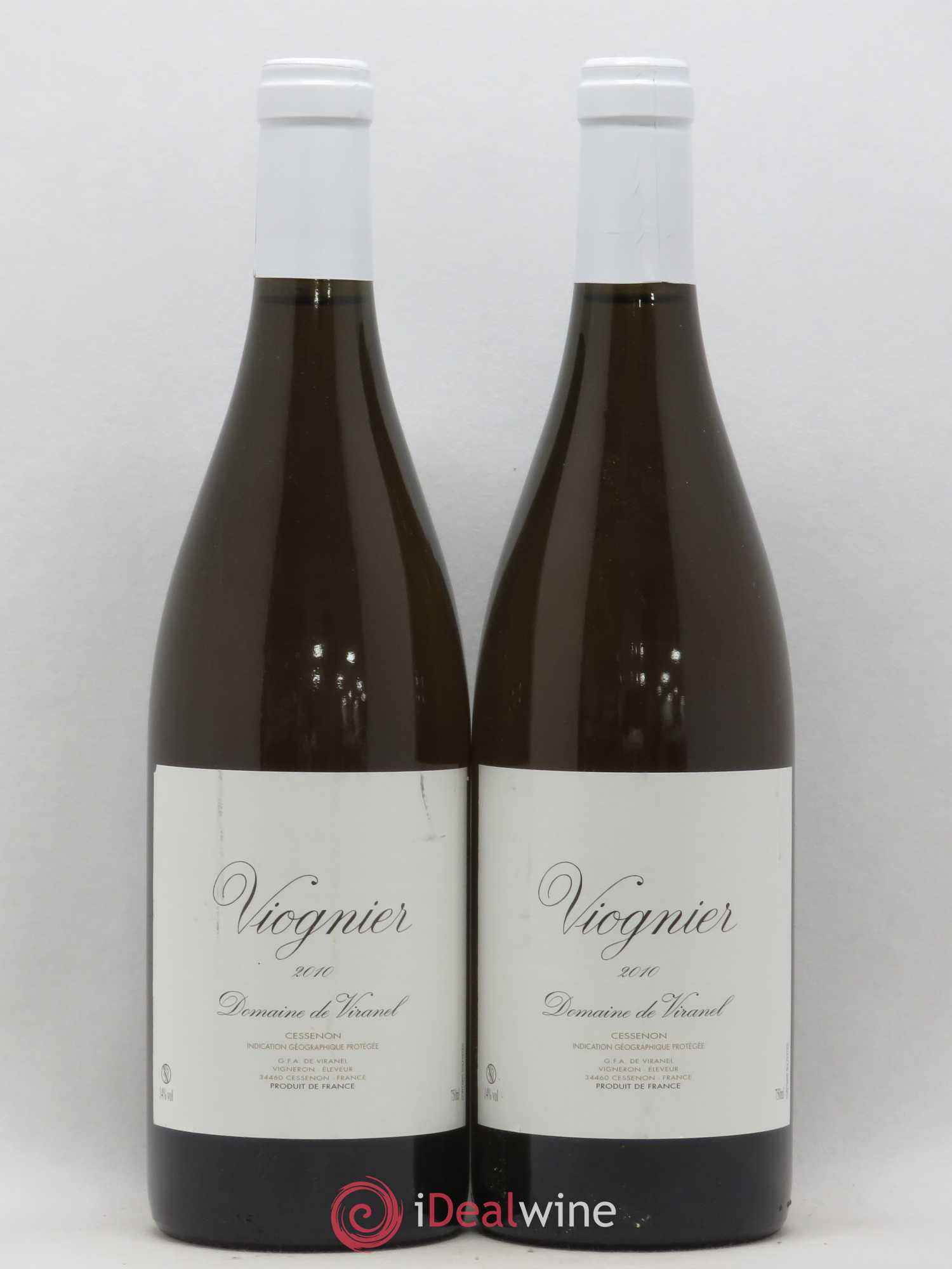 Pays d'Hérault Viognier Domaine de Viranel (sans prix de réserve) 2010 - Posten von 2 Flaschen - 0