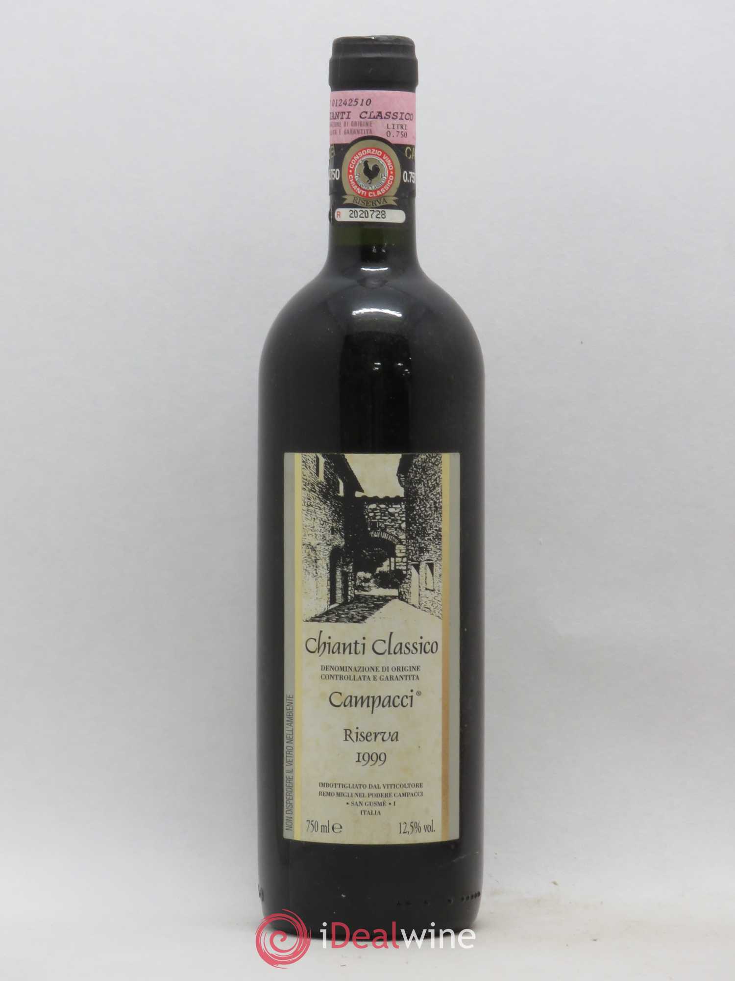 Chianti Classico DOCG Campacci Riserva (sans prix de réserve) 1999 - Lot de 1 bouteille - 0