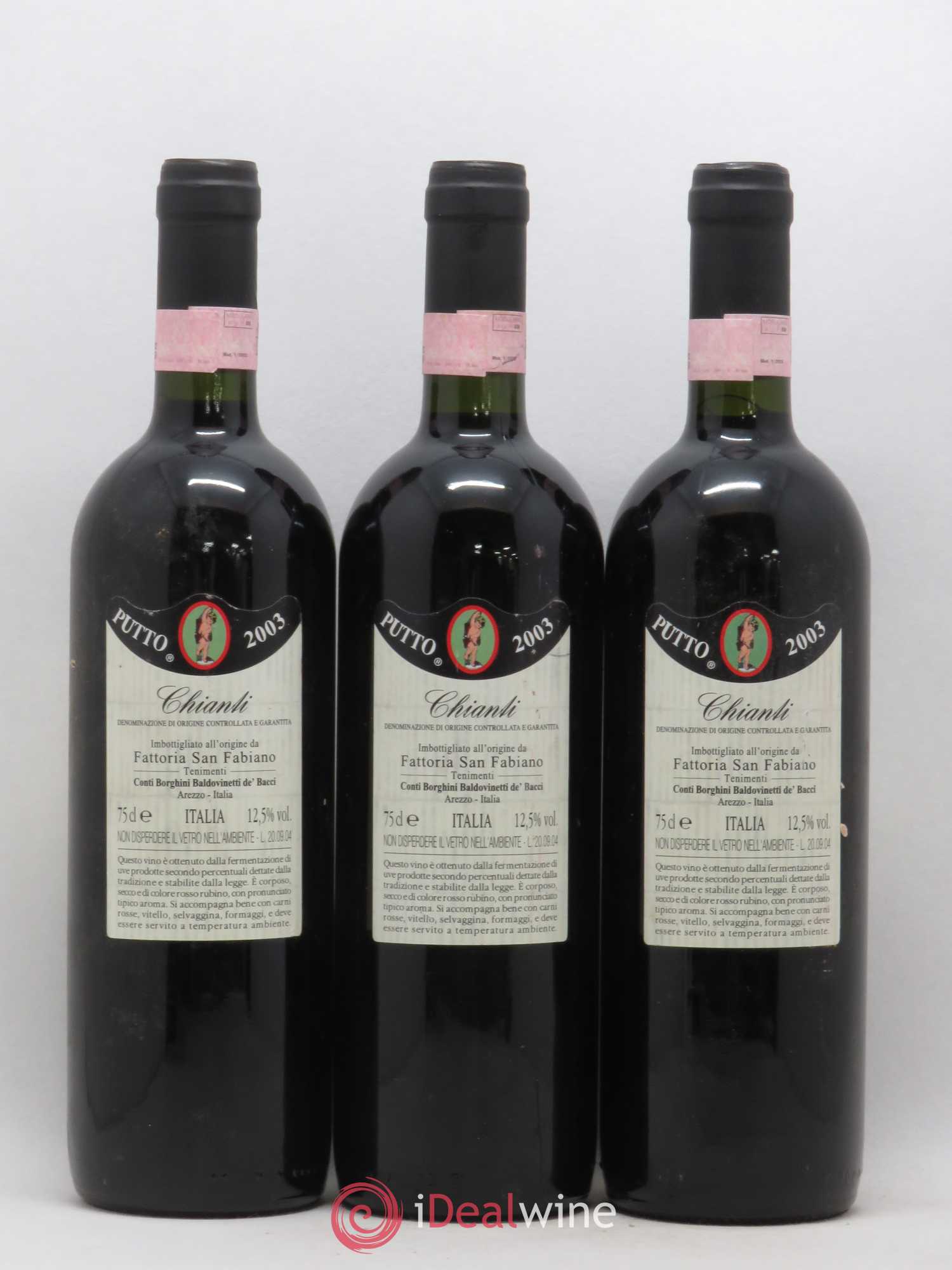 Chianti Classico DOCG San Fabiano Calcinaia 2003 - Posten von 3 Flaschen - 1