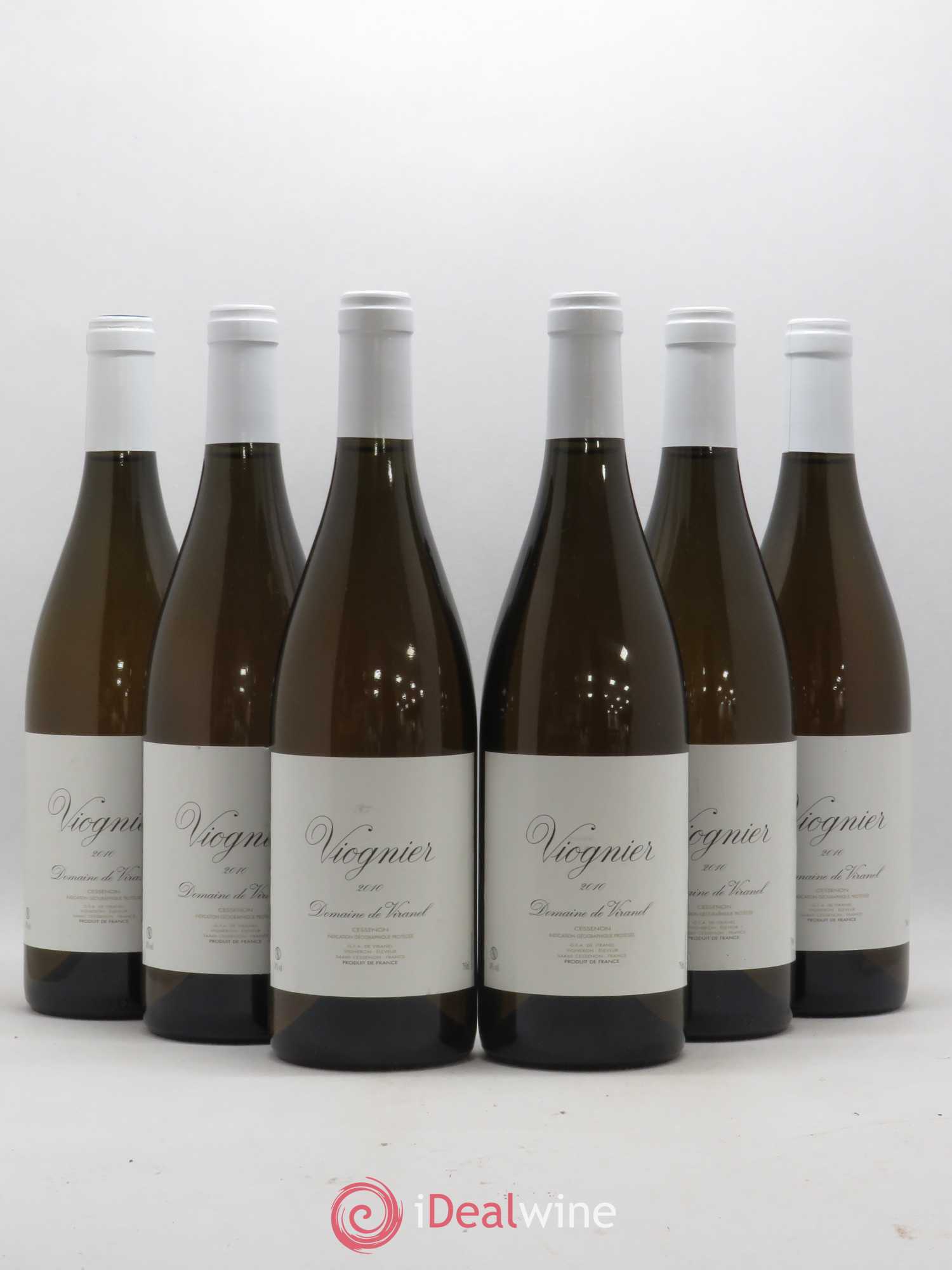Pays d'Hérault Viognier Domaine de Viranel (sans prix de réserve) 2010 - Posten von 6 Flaschen - 0