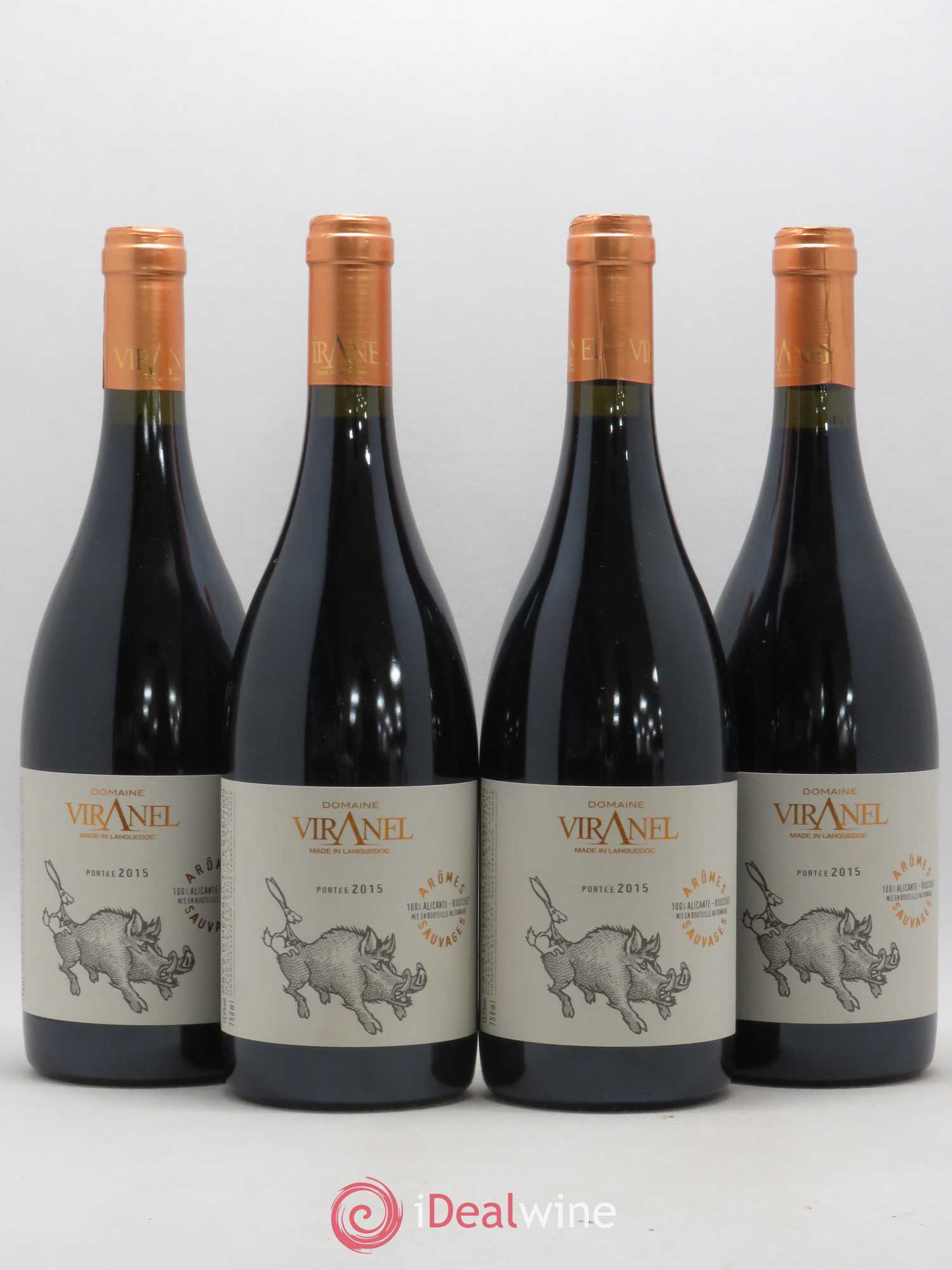 Pays d'Hérault Portée Domaine de Viranel (sans prix de réserve) 2015 - Posten von 4 Flaschen - 0