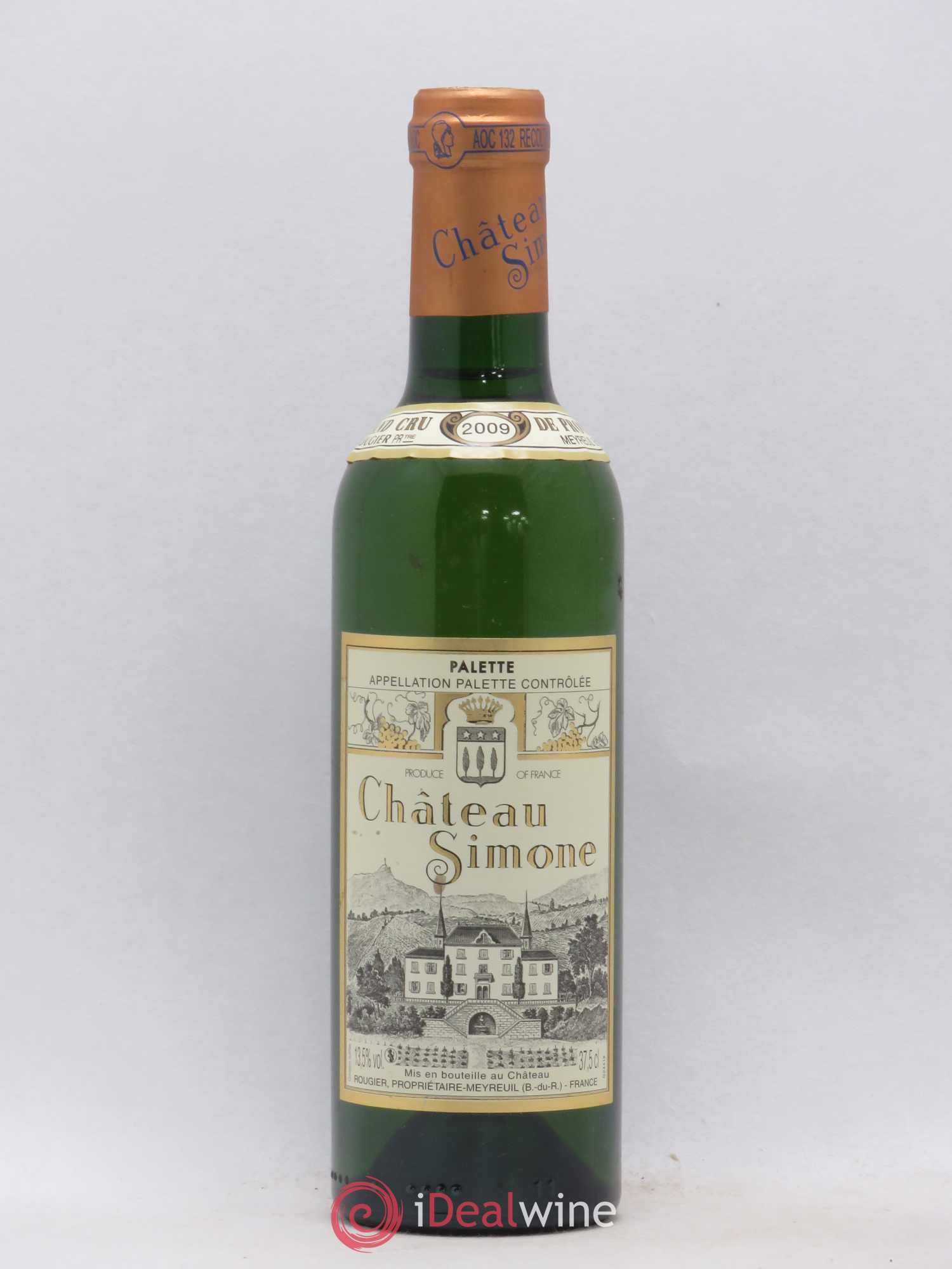 Palette Château Simone Famille Rougier 2009 - Posten von 1 Demi-Flasche - 0