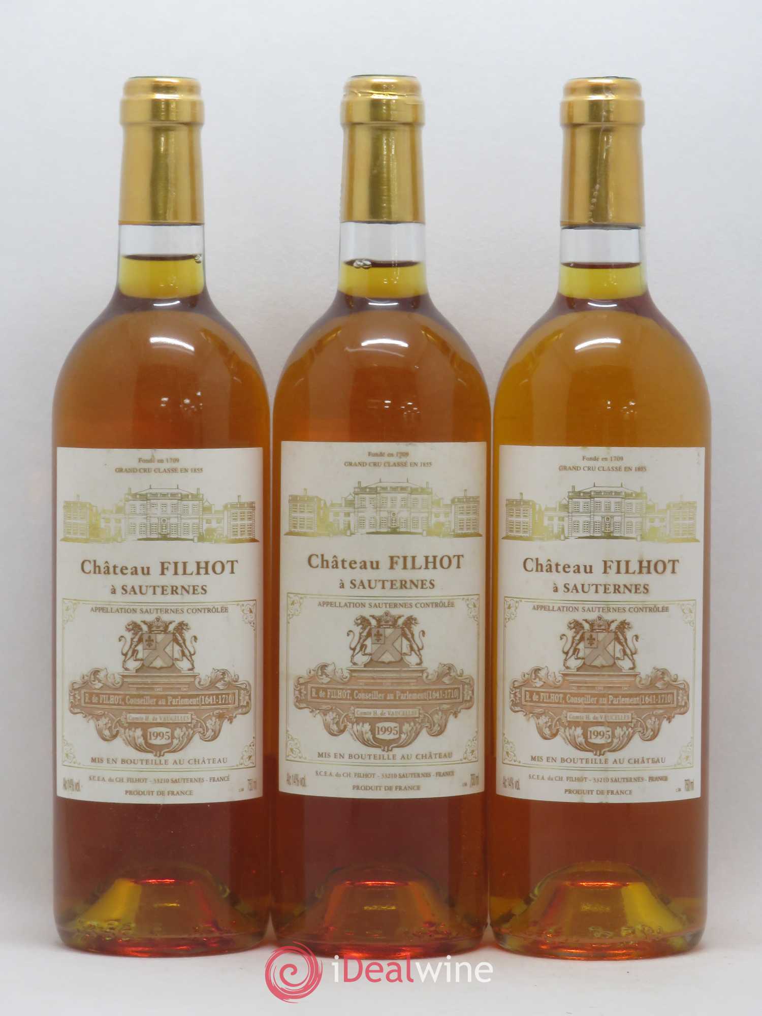 Château Filhot 2ème Grand Cru Classé 1995 - Lotto di 6 bottiglie - 1
