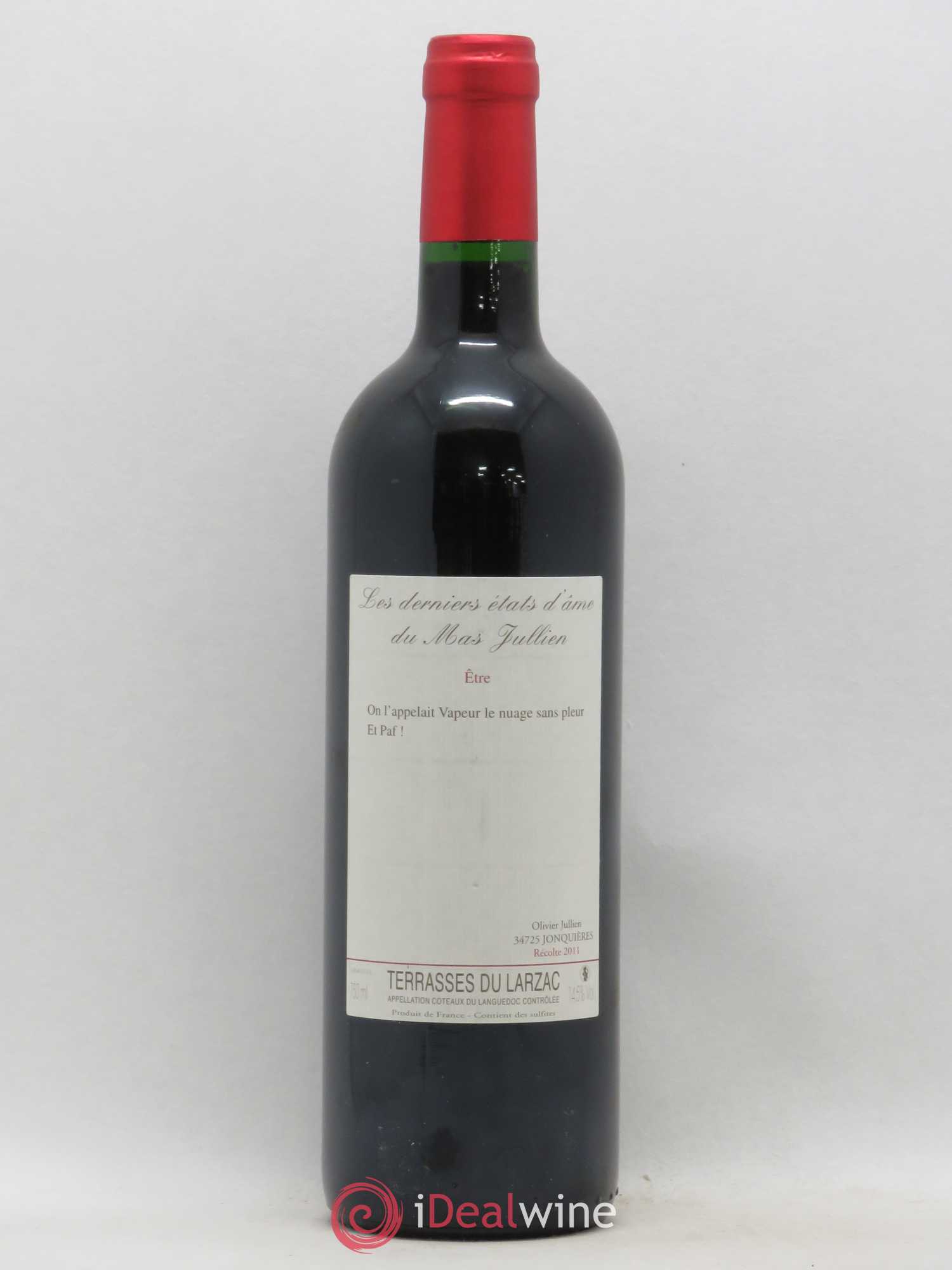 Terrasses du Larzac Mas Jullien Les derniers états d'âme Olivier Jullien (sans prix de réserve) 2011 - Lot de 1 bouteille - 0