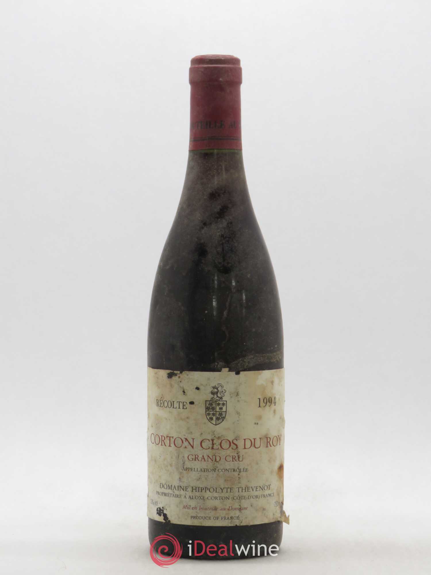 Corton Grand Cru Clos du Roy Hippolyte Thevenot 1994 - Posten von 1 Flasche - 0