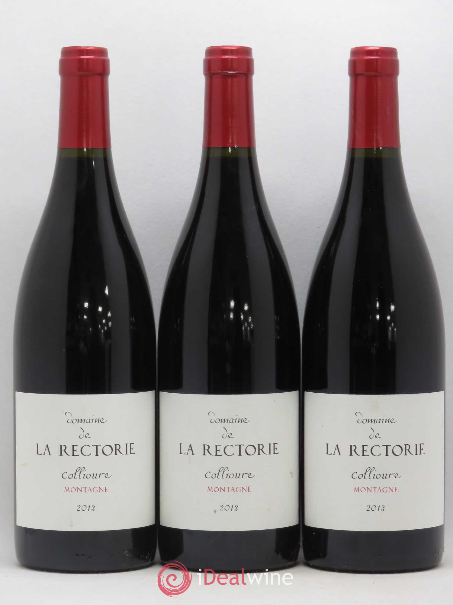 Collioure La Rectorie (Domaine de) Montagne Thierry et Jean Emmanuel Parcé 2013 - Lot de 3 bouteilles - 0