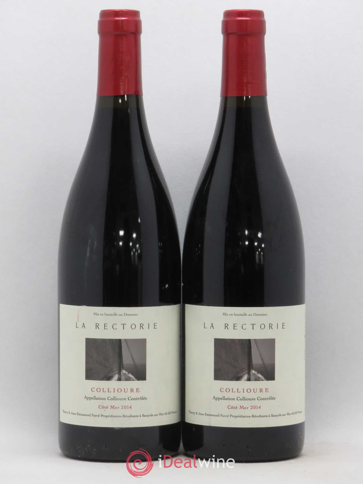 Collioure La Rectorie (Domaine de) Côté Mer Thierry et Jean Emmanuel Parcé (sans prix de réserve) 2014 - Lot de 2 bouteilles - 0