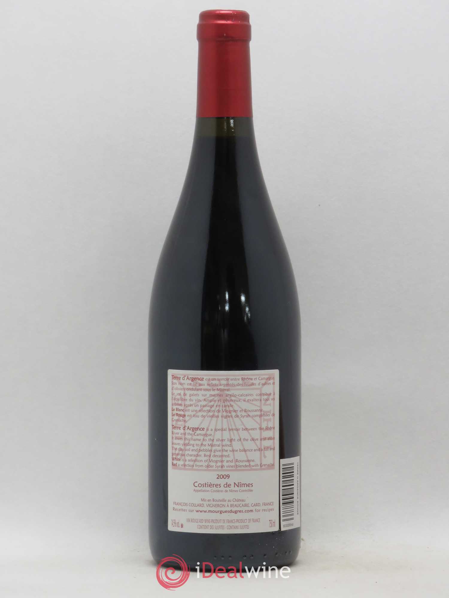 Costières de Nîmes Chateau Mourgues du Gres Terre d'Argence (sans prix de réserve) 2009 - Posten von 1 Flasche - 1