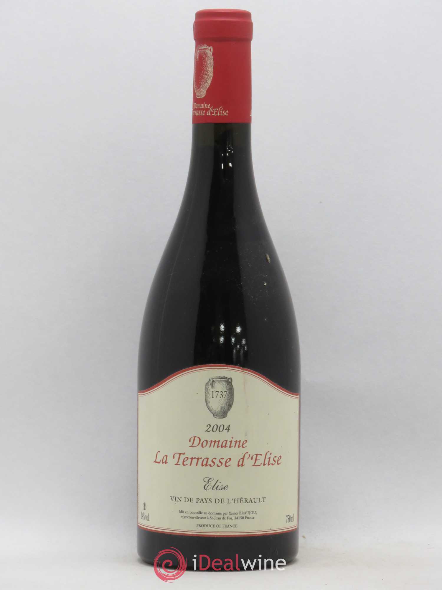 Coteaux du Languedoc Elise Terrasse d'Elise (Domaine de la) 2004 - Lot de 1 bouteille - 0