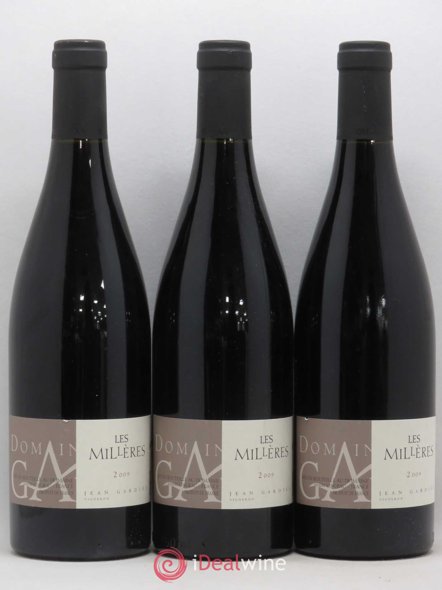 Côtes du Roussillon Les Millières Domaine Gardiès 2009 - Lotto di 3 bottiglie - 0