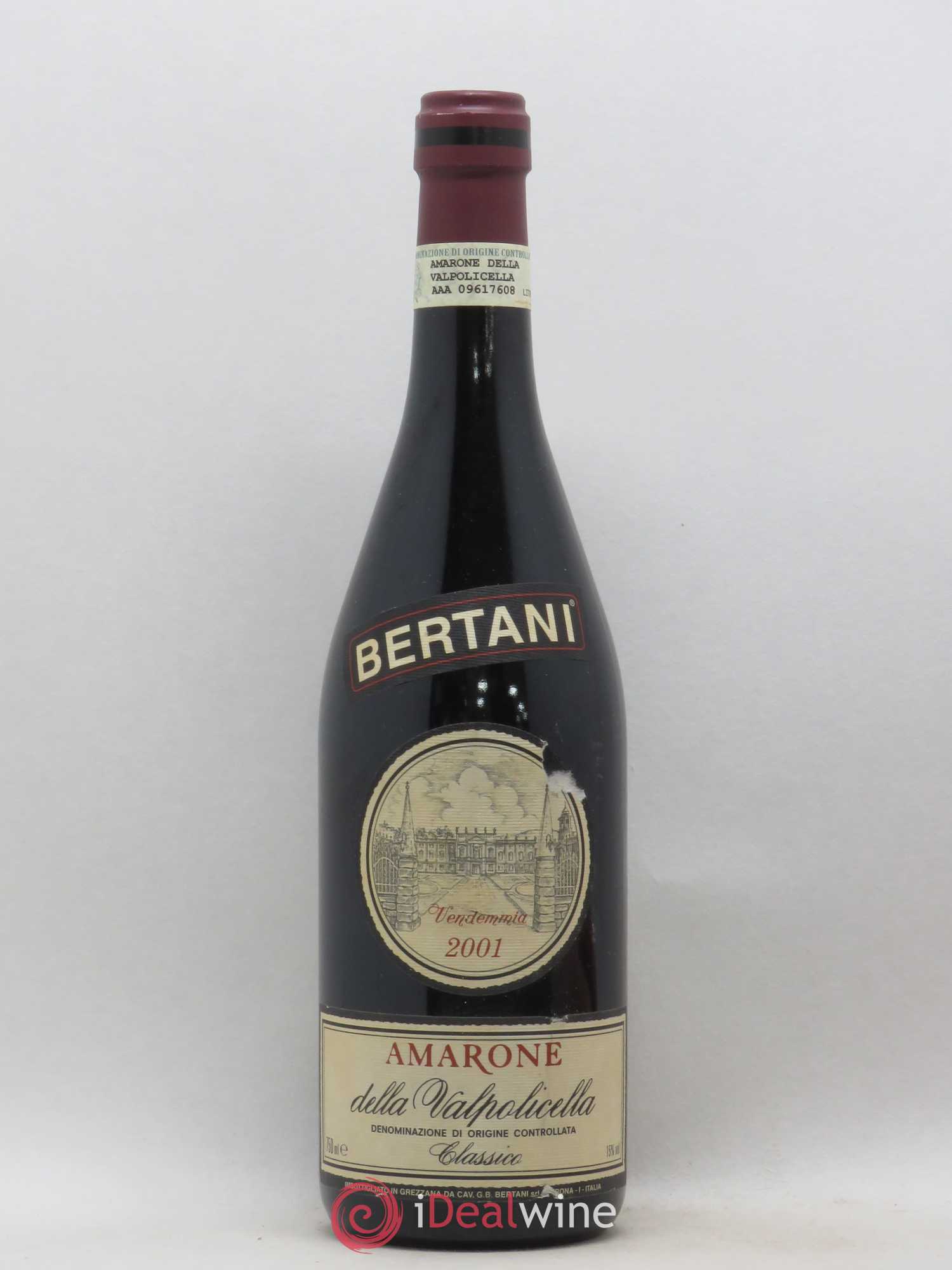 Amarone della Valpolicella DOC Bertani 2001 - Lot de 1 bouteille - 0