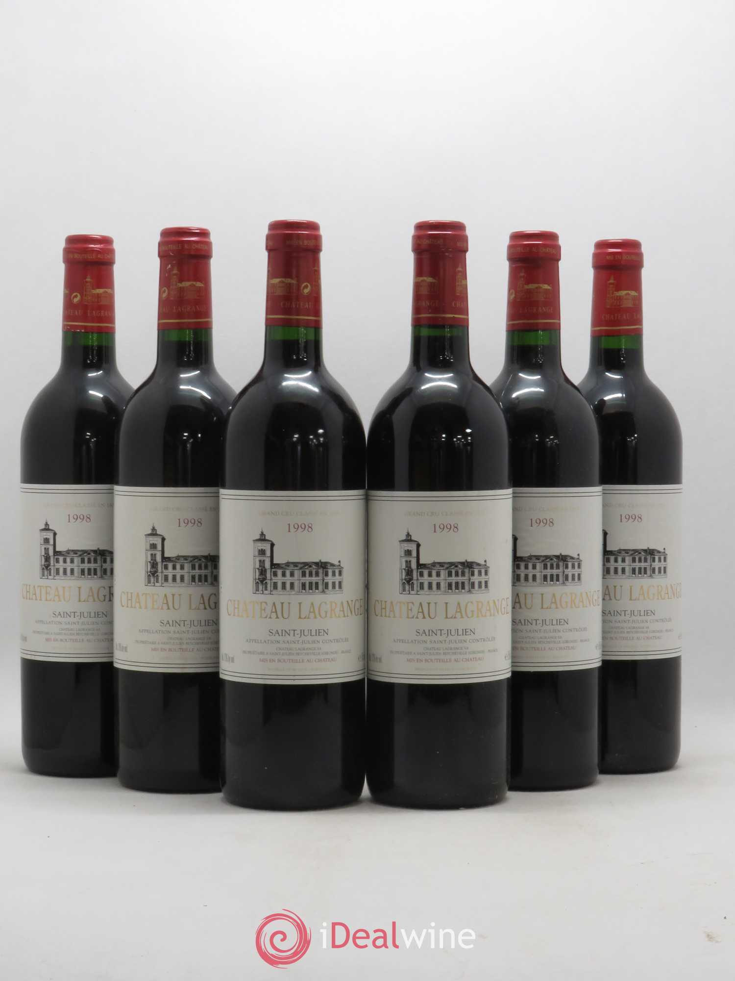Château Lagrange 3ème Grand Cru Classé 1998 - Lot de 6 bouteilles - 0