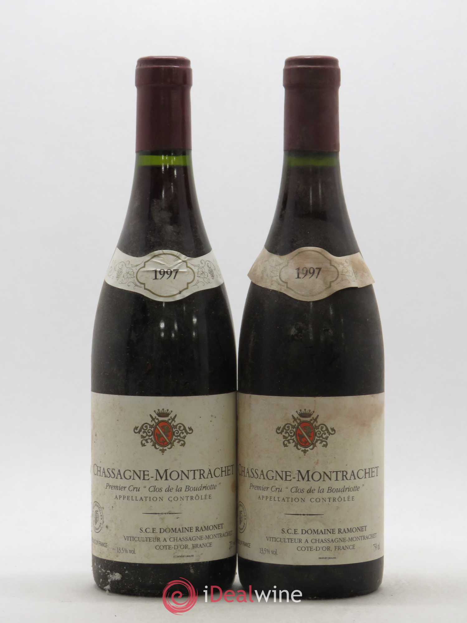 Chassagne-Montrachet 1er Cru Clos de la Boudriotte Ramonet (Domaine) 1997 - Lot de 2 bouteilles - 0