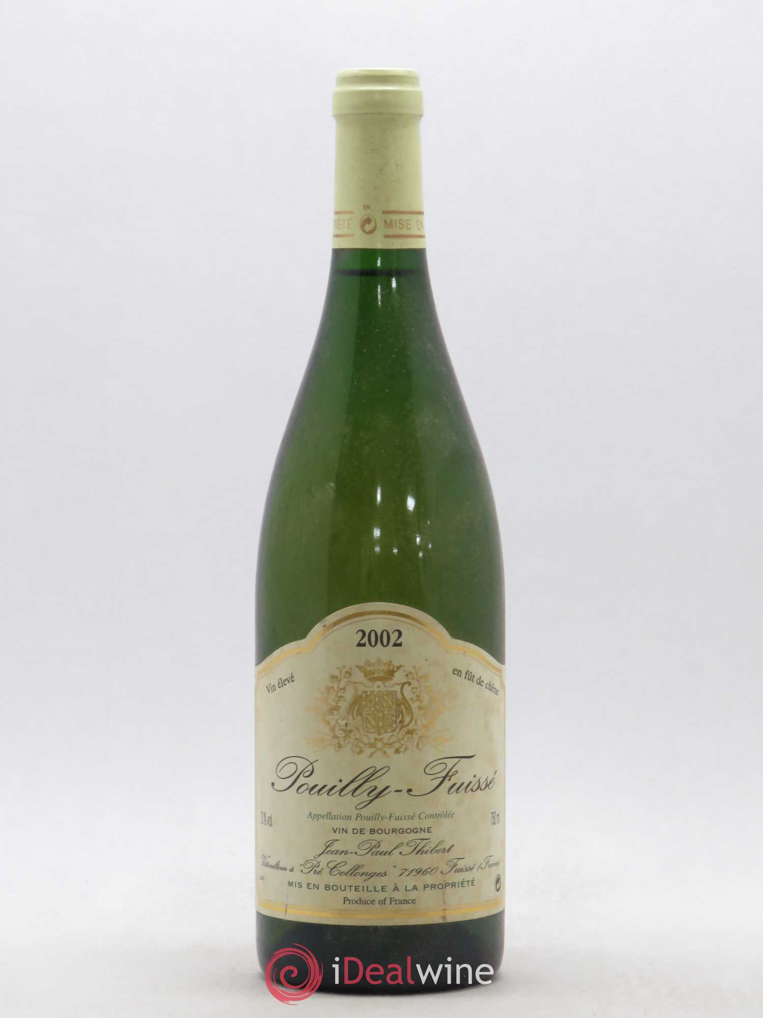 Pouilly-Fuissé J.P Thibert 2002 - Posten von 1 Flasche - 0