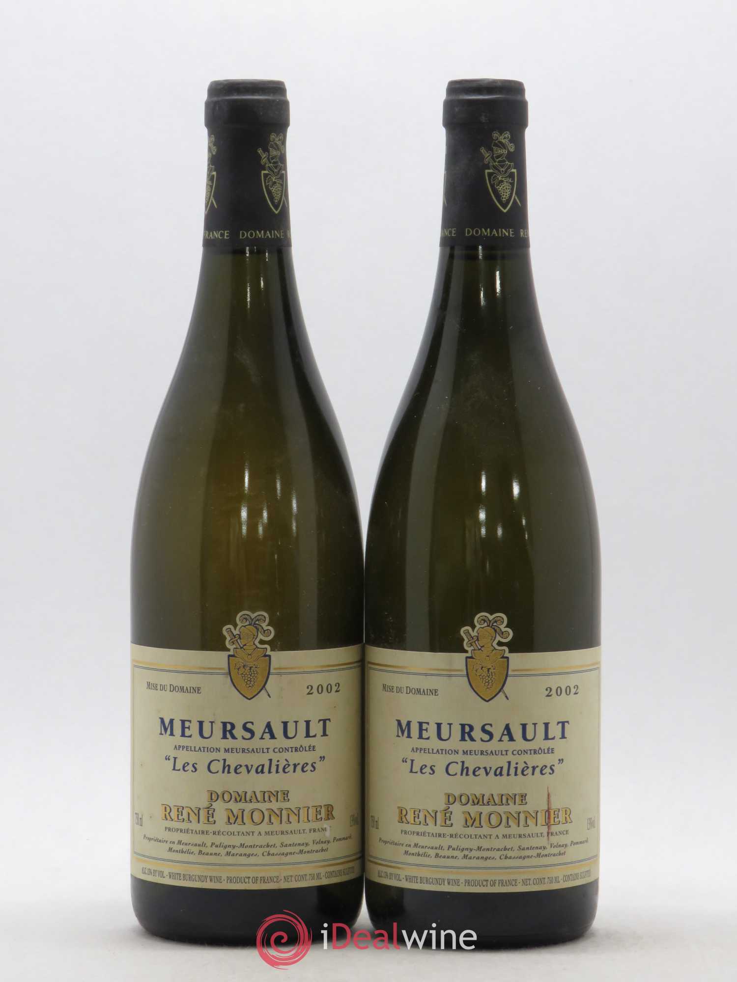 Meursault Les Chevalières René Monnier 2002 - Lot de 2 bouteilles - 0