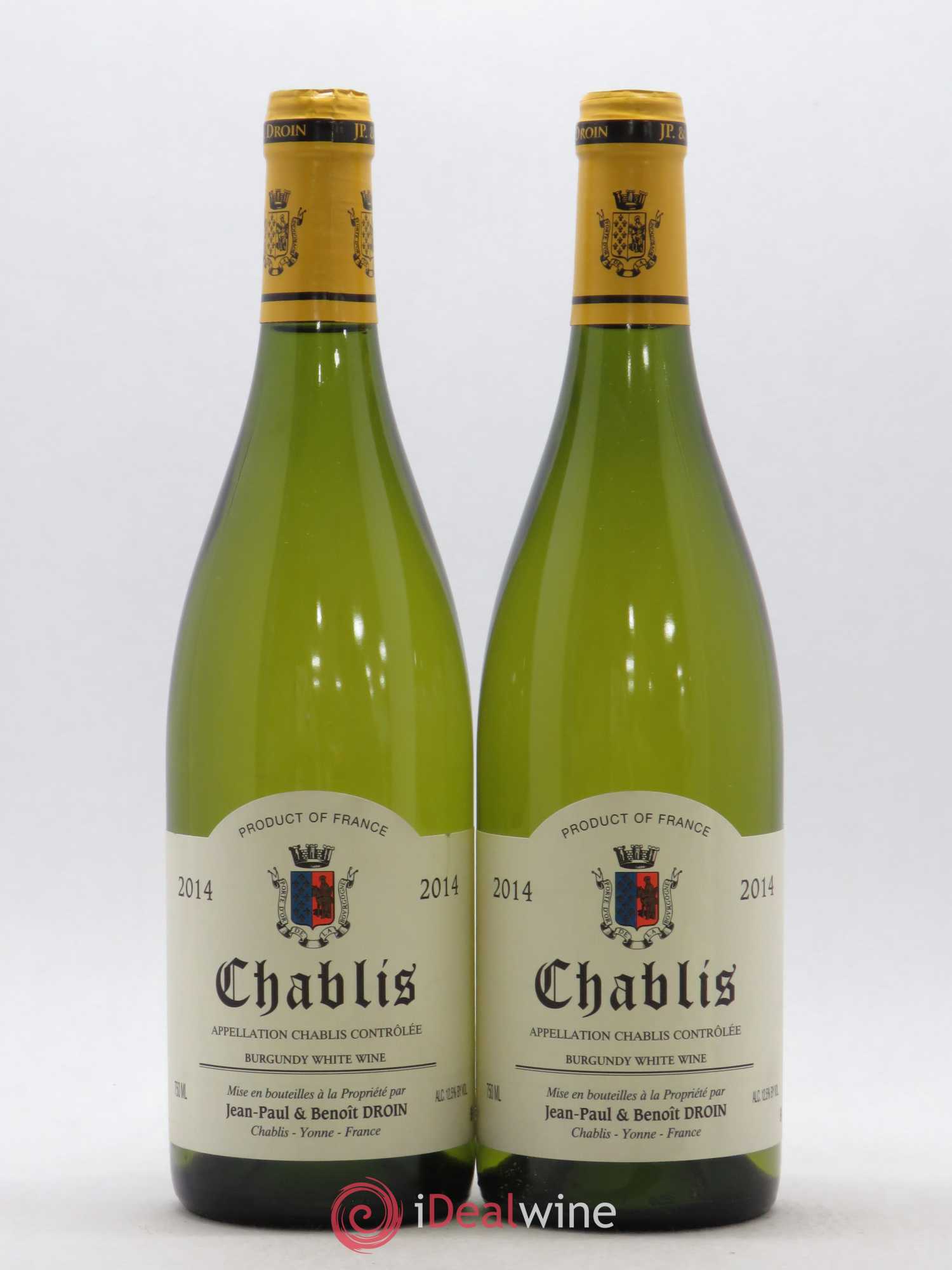 Chablis Jean-Paul & Benoît Droin (Domaine) 2014 - Lot de 2 bouteilles - 0