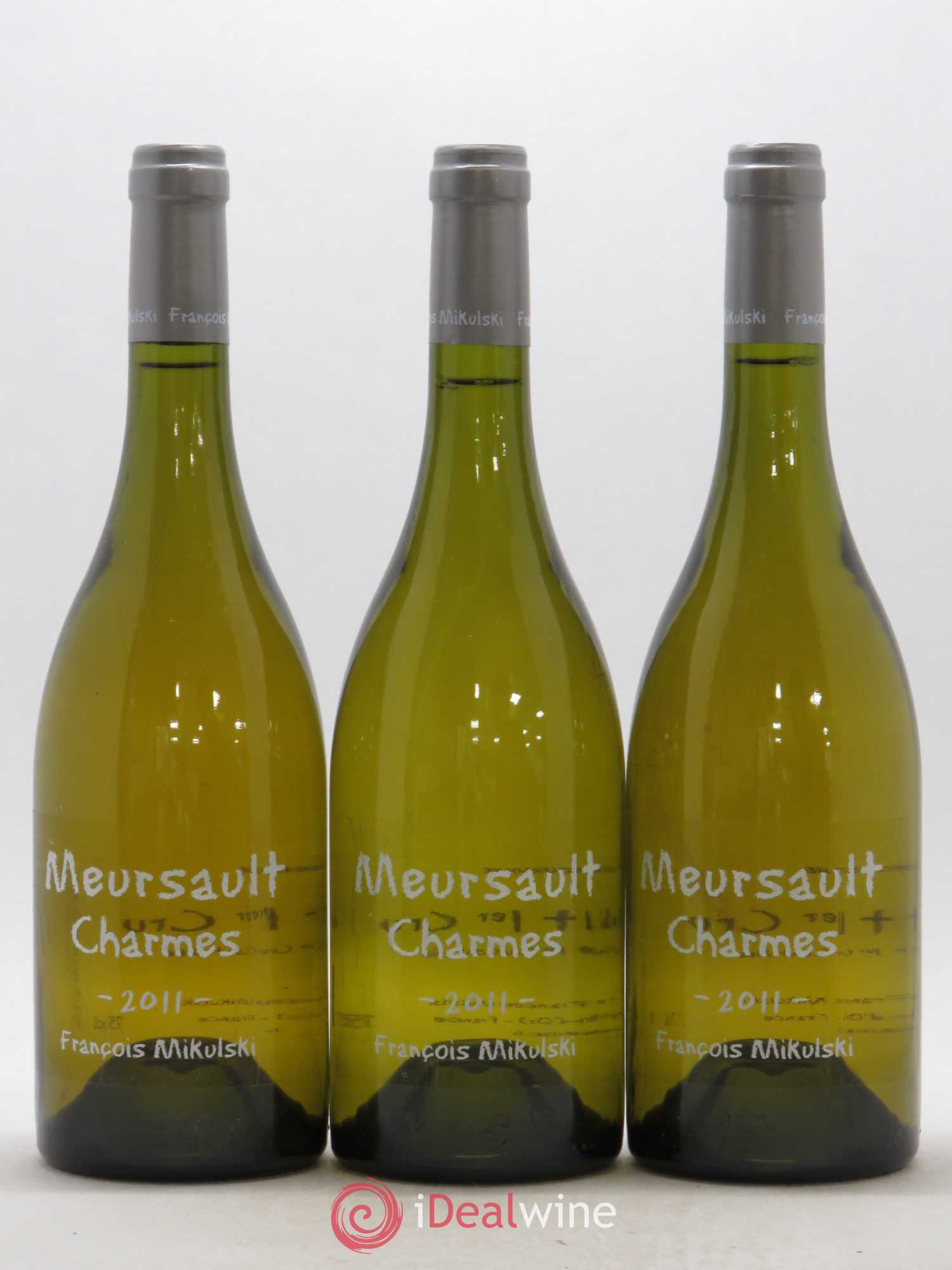 Meursault 1er Cru Charmes François Mikulski 2011 - Posten von 3 Flaschen - 0