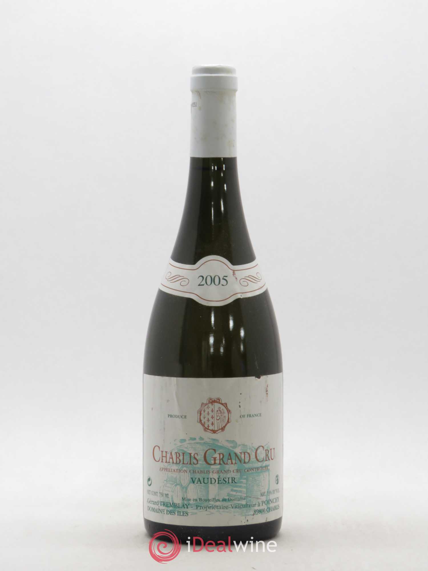 Chablis Grand Cru Vaudesir Domaine des Iles Gérard Tremblay 2005 - Posten von 1 Flasche - 0