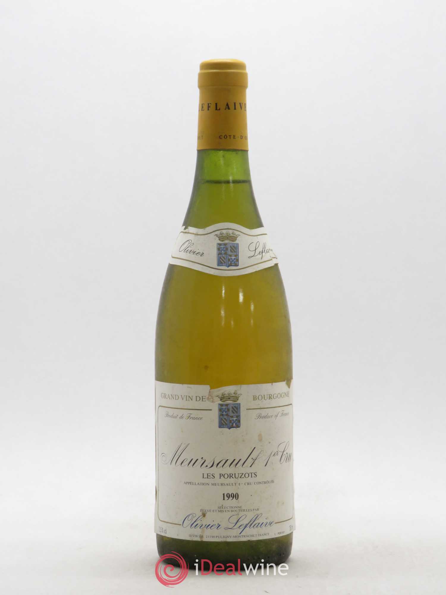 Meursault 1er Cru Les Poruzots Olivier Leflaive 1990 - Posten von 1 Flasche - 0