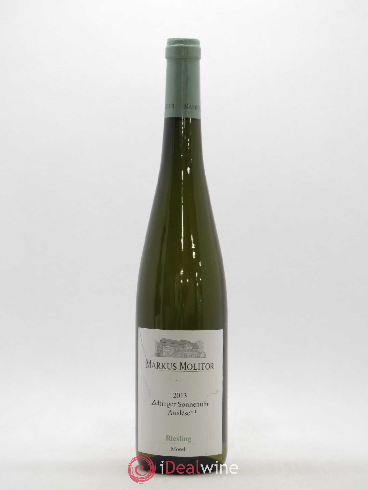 Riesling Markus Molitor Zeltinger Sonnenuhr Spätlese White Capsule Zeltinger Sonnenuhr Auslese 2013 - Posten von 1 Flasche - 0