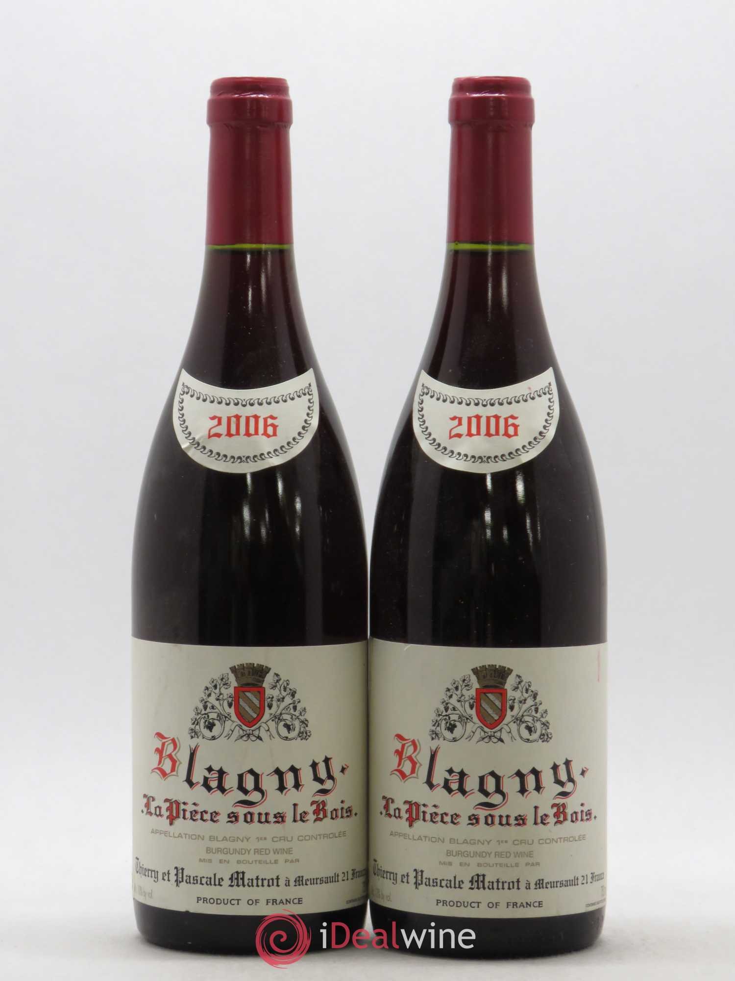 Blagny 1er Cru La Pièce sous le bois Domaine Matrot 2006 - Posten von 2 Flaschen - 0