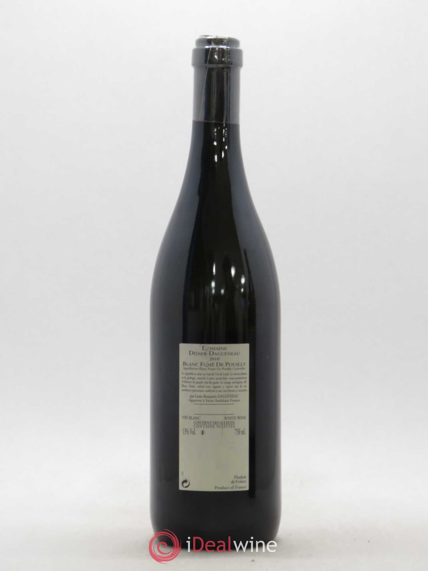Vin de France (anciennement Pouilly-Fumé) Buisson Renard Dagueneau (Domaine Didier - Louis-Benjamin) 2010 - Lot de 1 bouteille - 1
