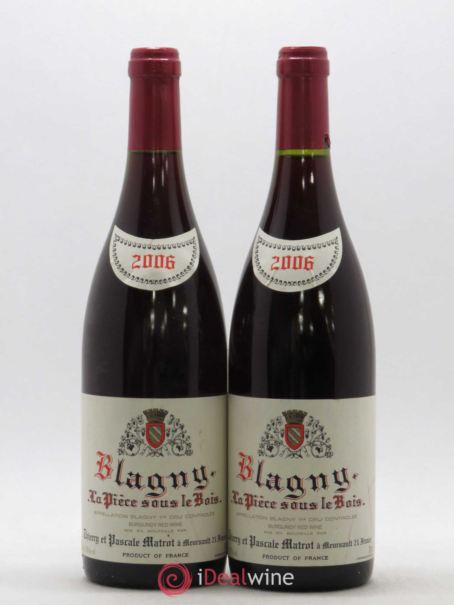 Blagny 1er Cru La Pièce sous le bois Domaine Matrot 2006 - Posten von 2 Flaschen - 0