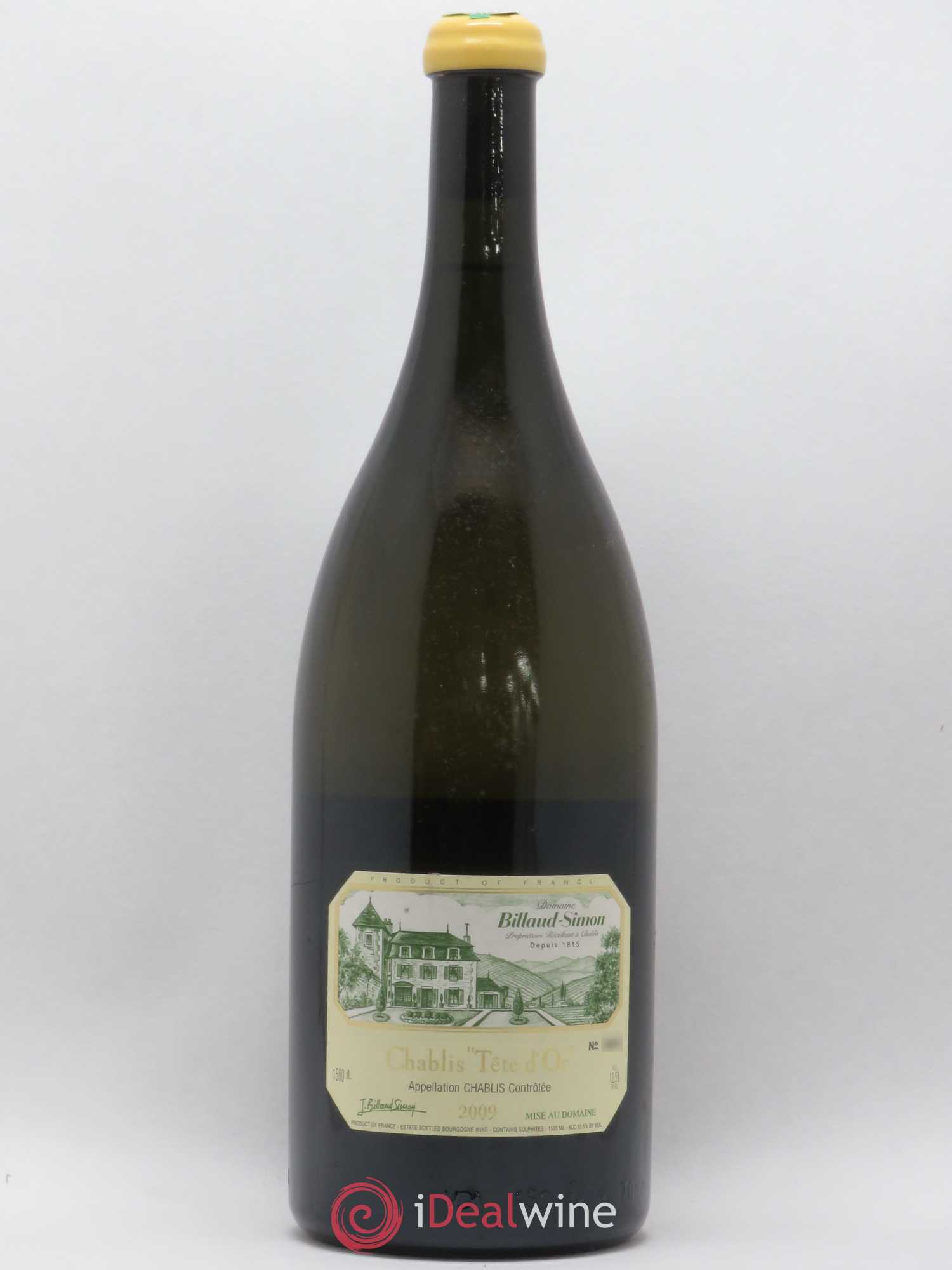 Chablis Tête d'Or Billaud-Simon (Domaine) 2009 - Lot de 1 magnum - 0