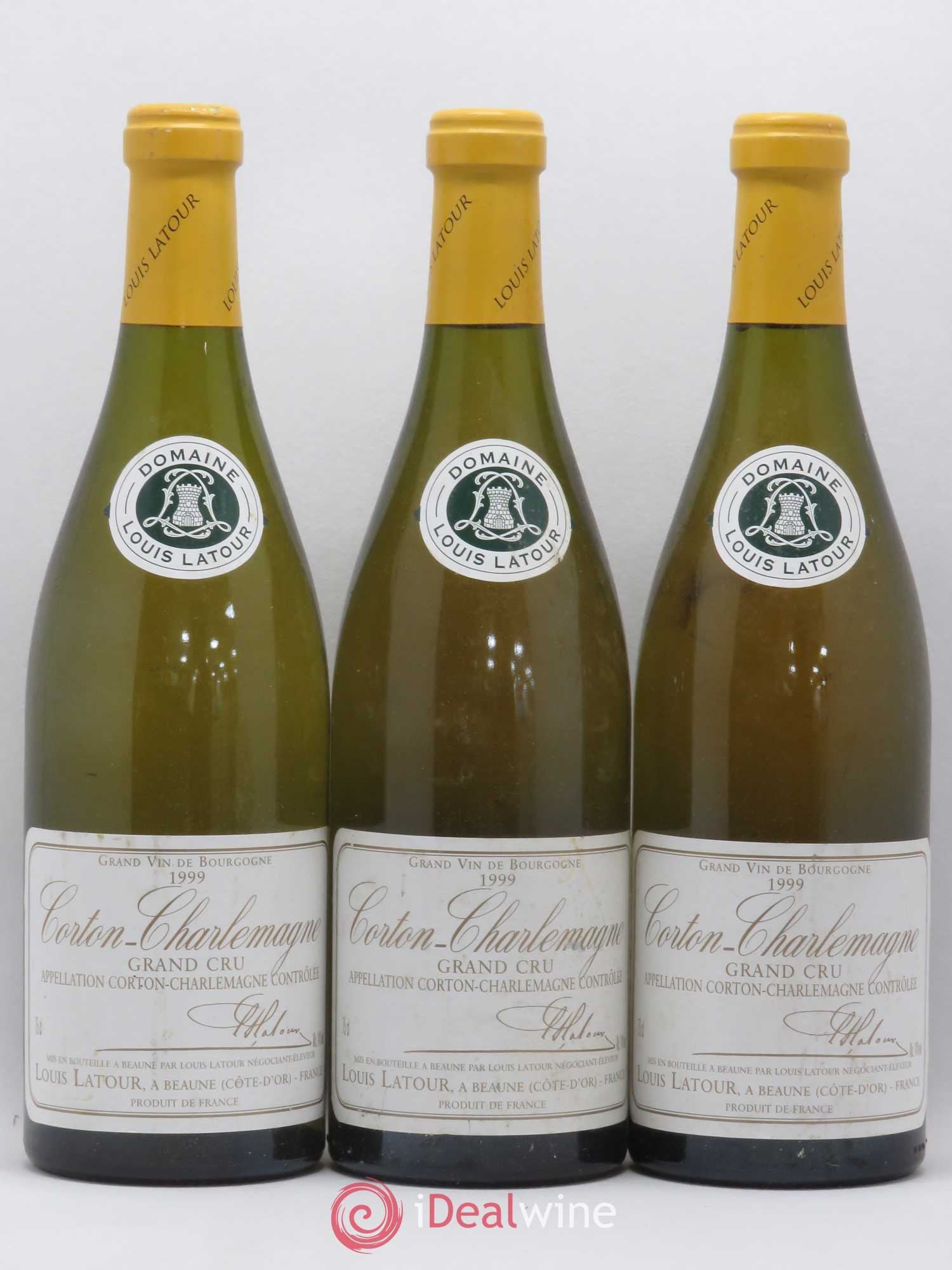 Corton-Charlemagne Grand Cru Louis Latour 1999 - Lot de 3 bouteilles - 0