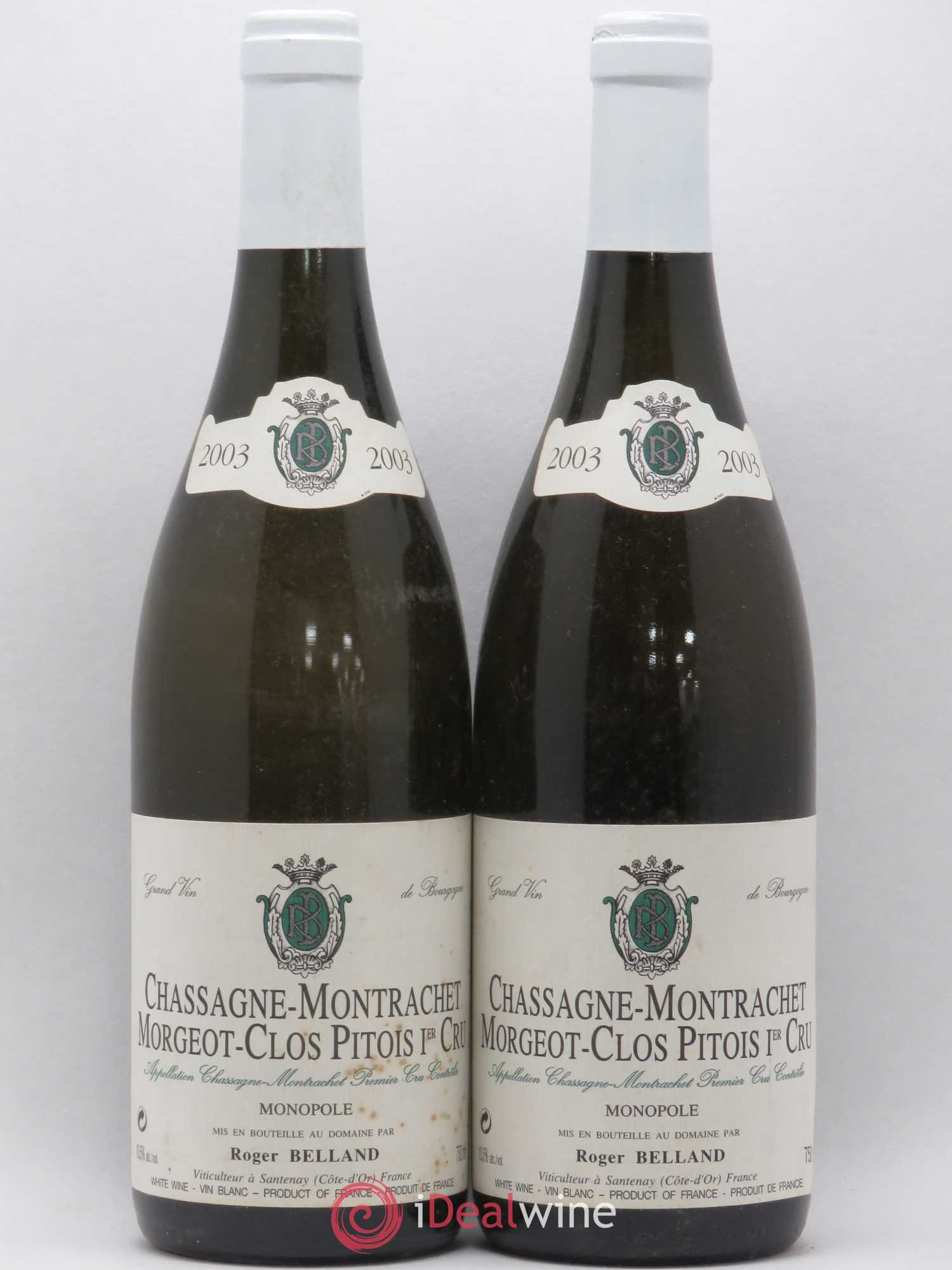 Chassagne-Montrachet 1er Cru 2003 - Lotto di 2 bottiglie - 0