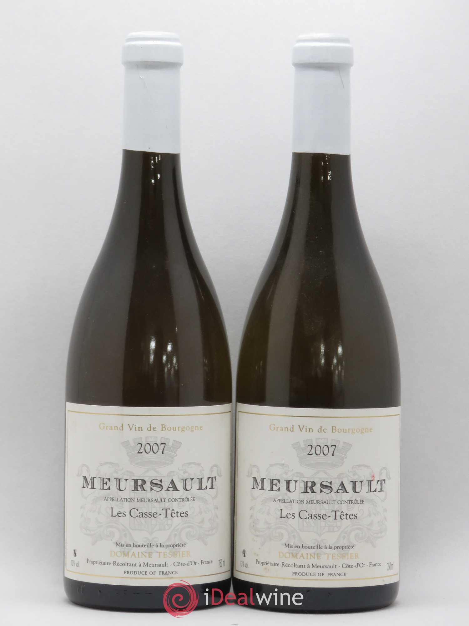 Meursault Les Casses Têtes Domaine Tessier 2007 - Posten von 2 Flaschen - 0