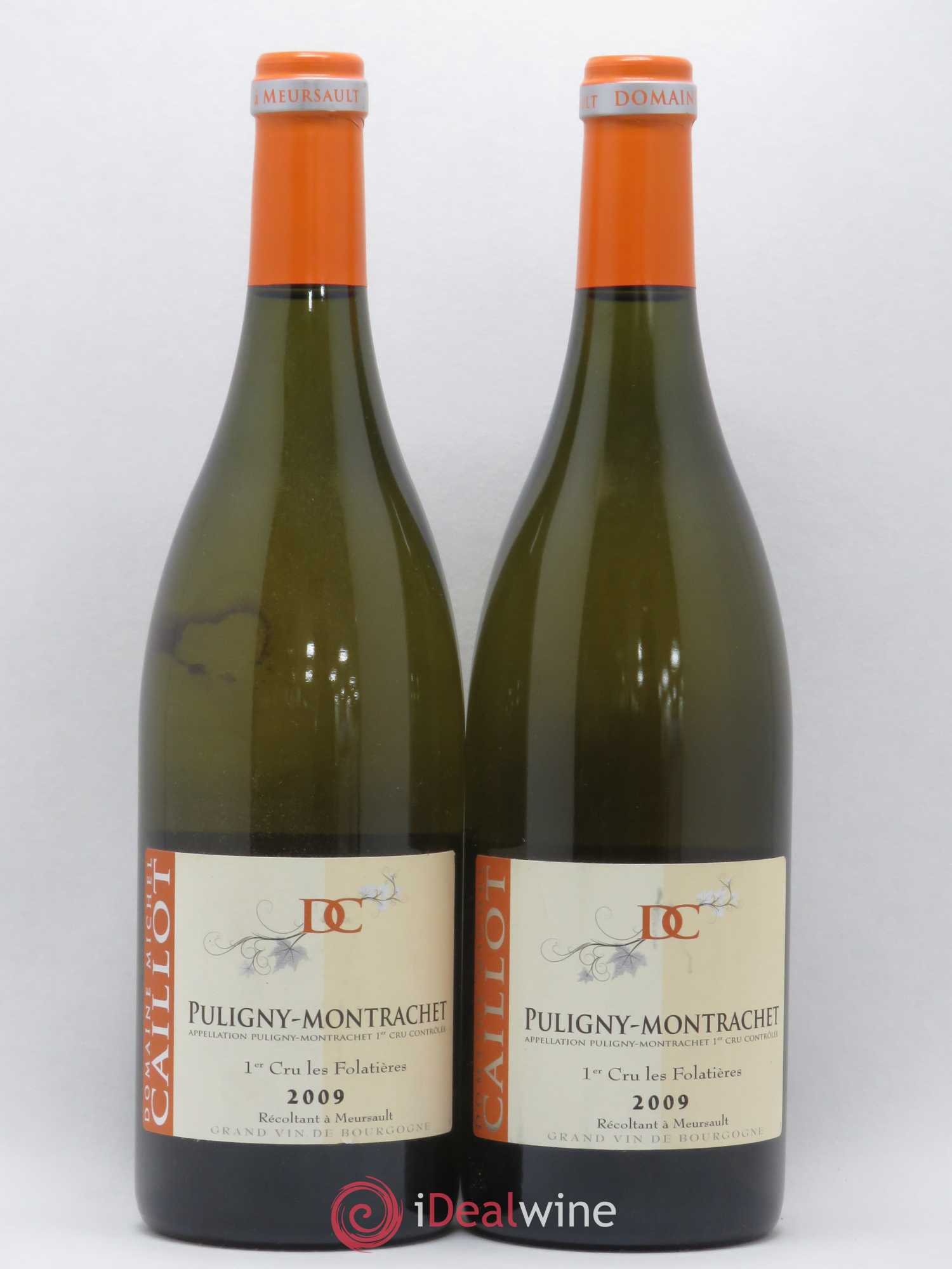 Puligny-Montrachet 1er Cru Les Folatières Domaine Michel Caillot 2009 - Posten von 2 Flaschen - 0