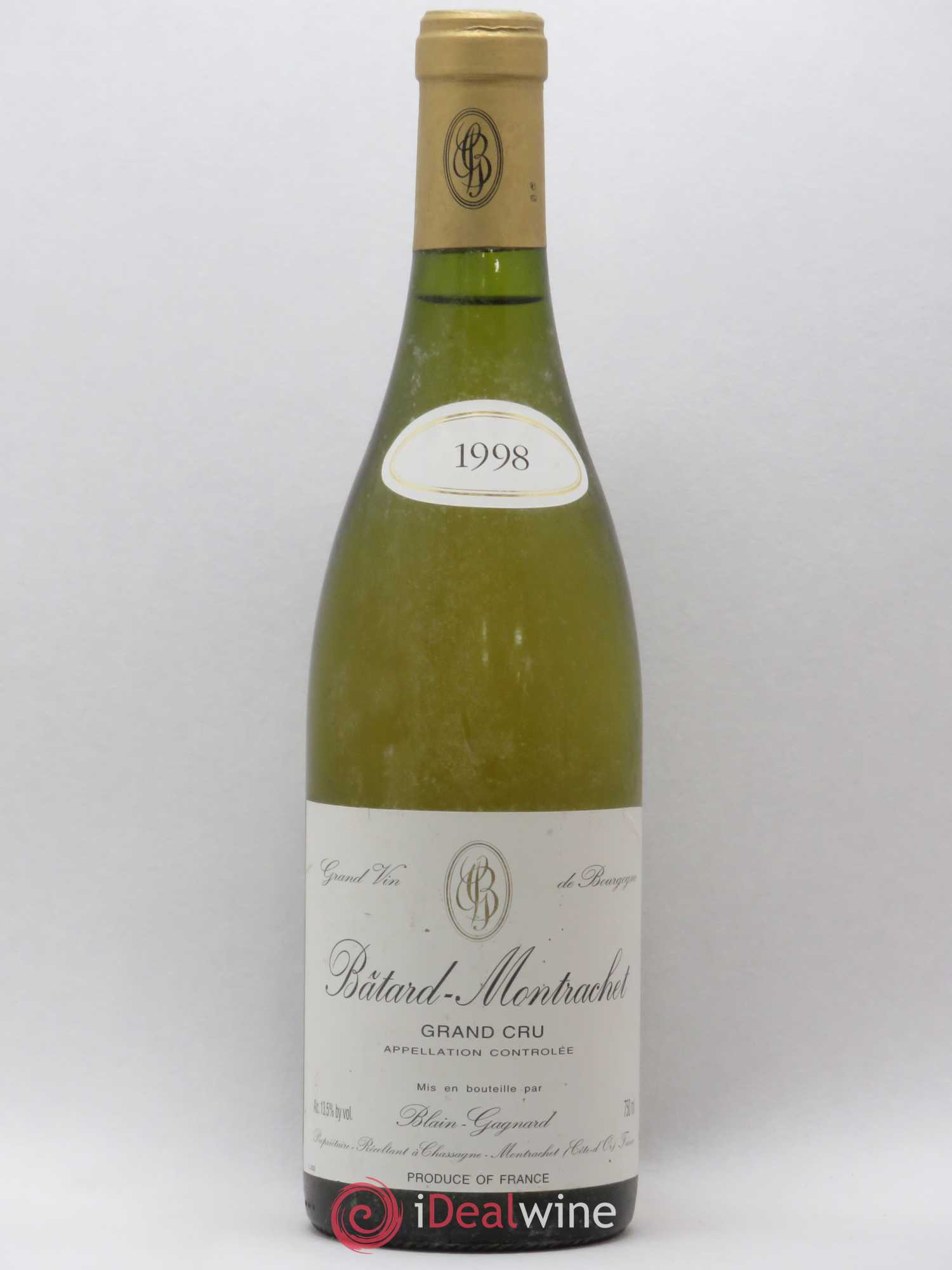 Bâtard-Montrachet Grand Cru Blain-Gagnard (Domaine) 1998 - Lot de 1 bouteille - 0