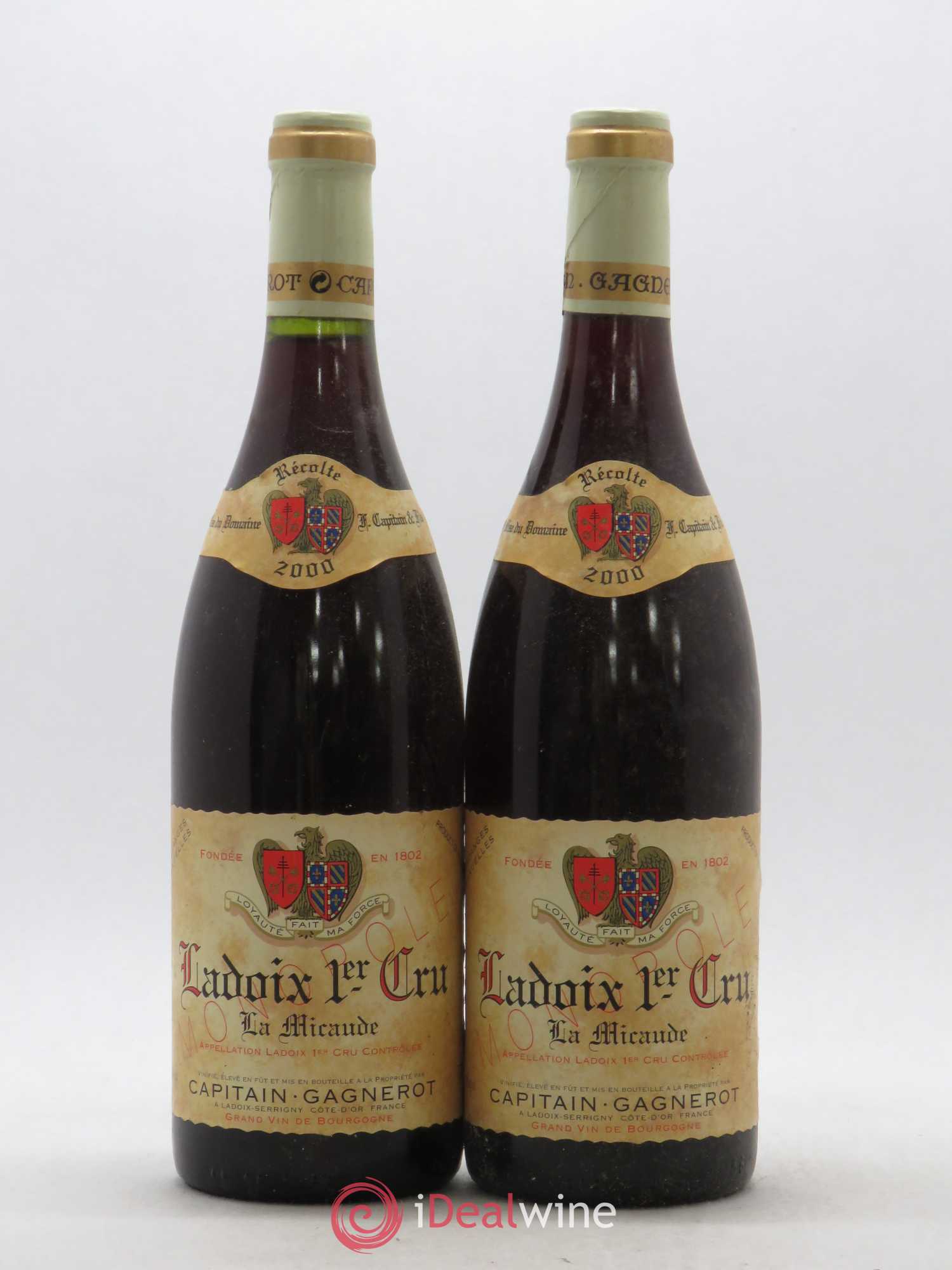 Ladoix 1er Cru La Micaude Capitain Gagnerot 2000 - Lot de 2 bouteilles - 0