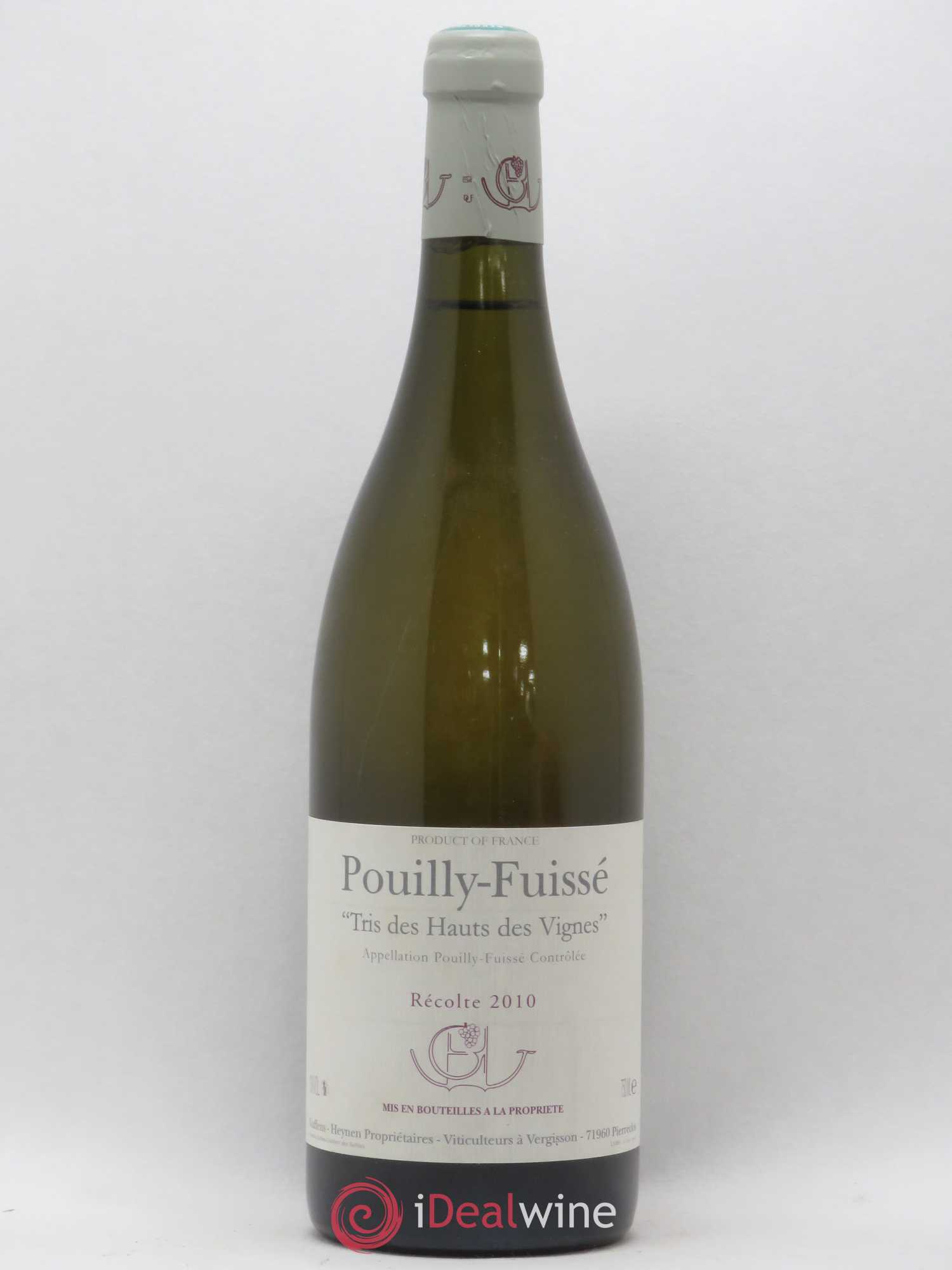Pouilly-Fuissé Tris des Hauts des Vignes Guffens-Heynen 2010 - Lot de 1 bouteille - 0