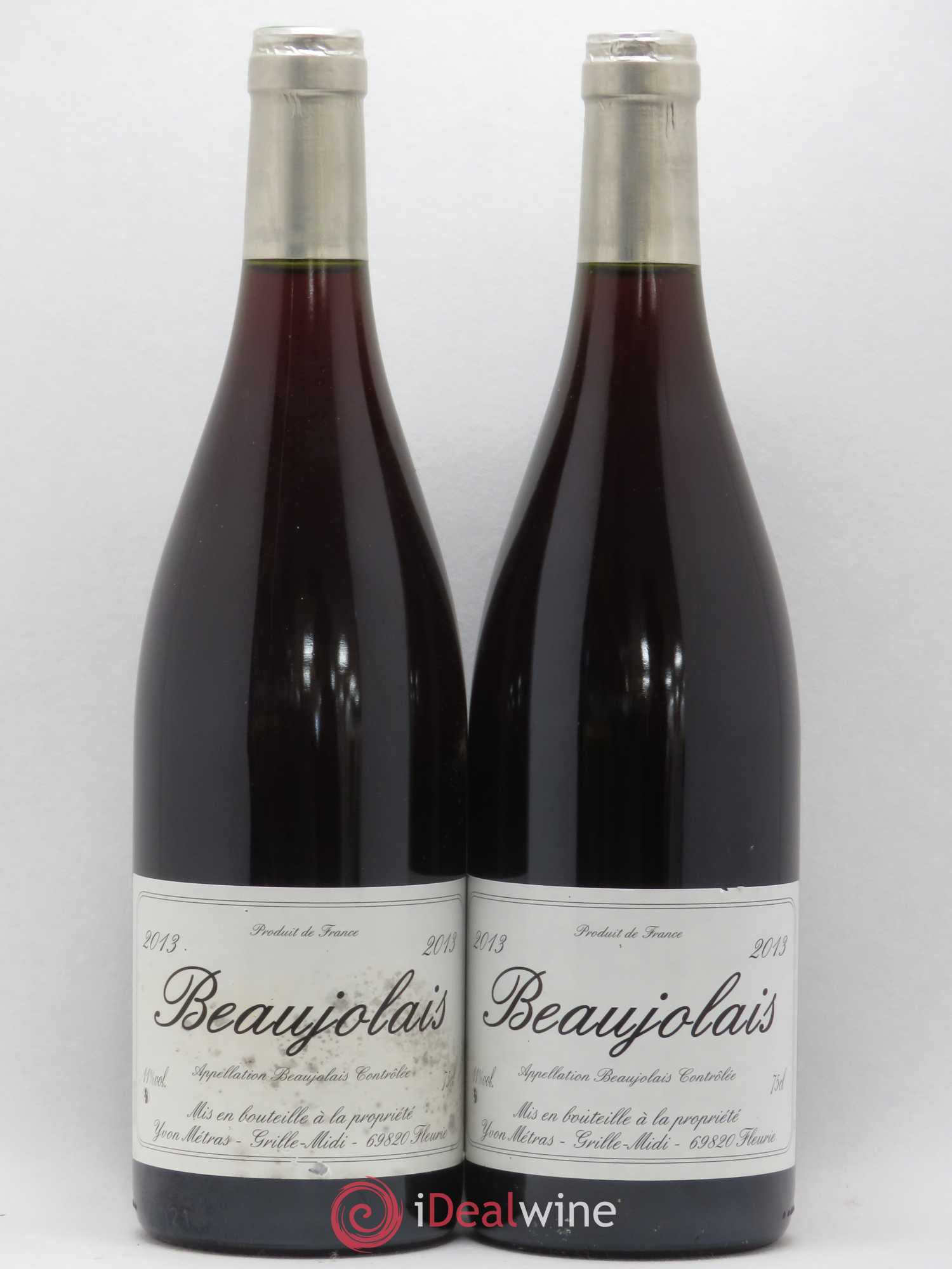 Beaujolais 1ère mise Yvon Métras 2013 - Lot de 2 bouteilles - 0