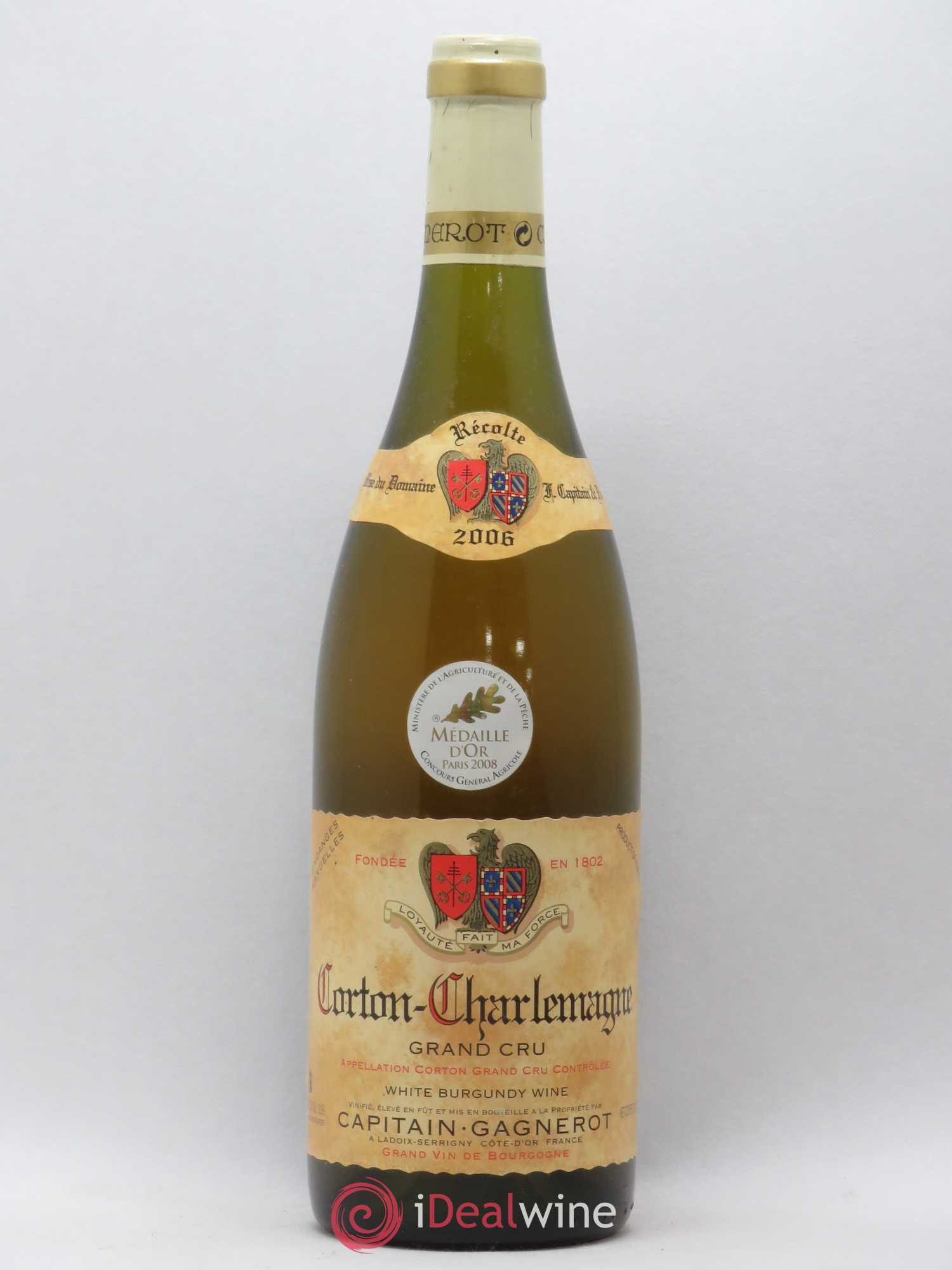 Corton-Charlemagne Grand Cru Domaine Francois Capitain 2006 - Posten von 1 Flasche - 0