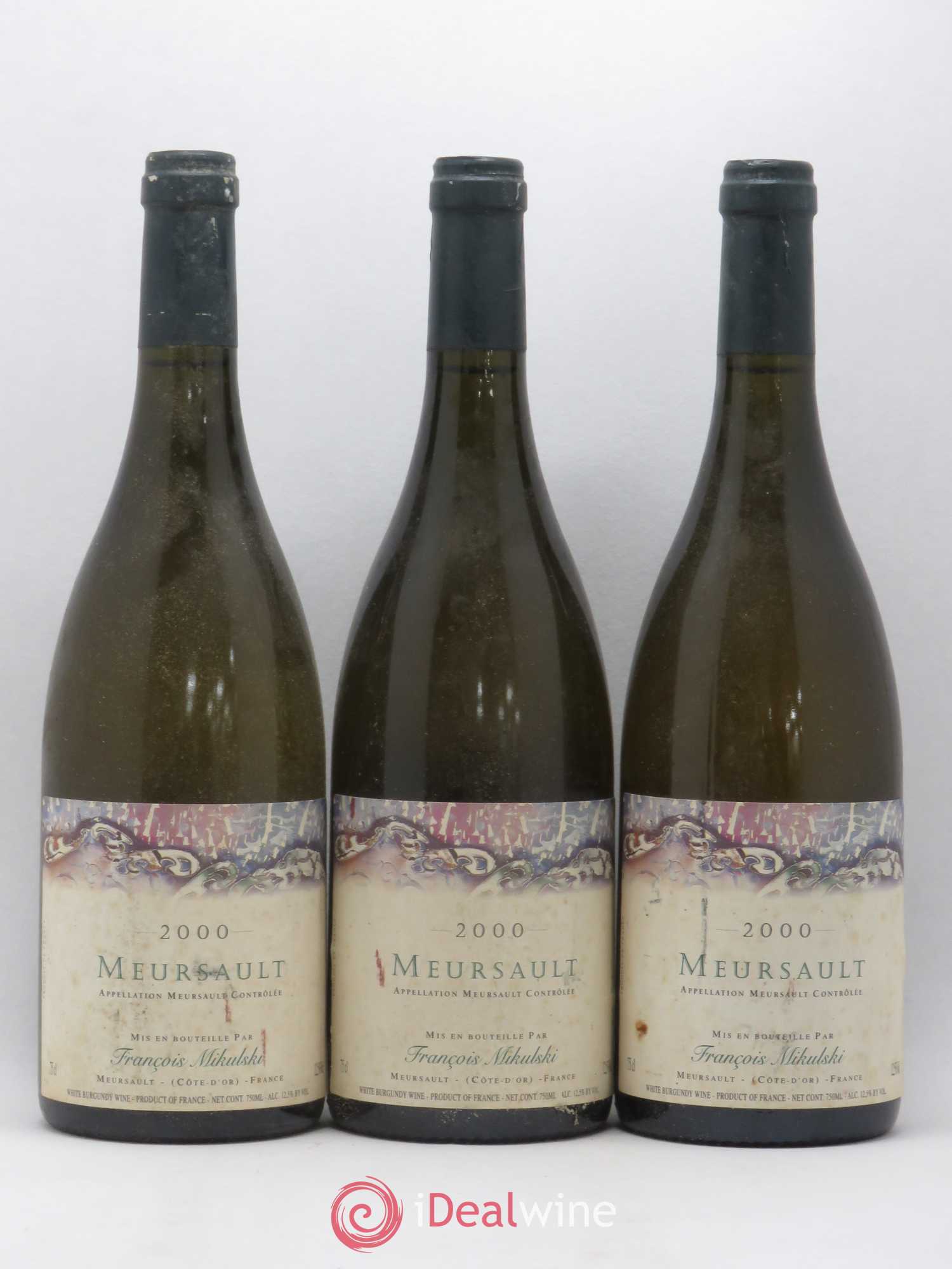 Meursault François Mikulski 2000 - Lot de 3 bouteilles - 0