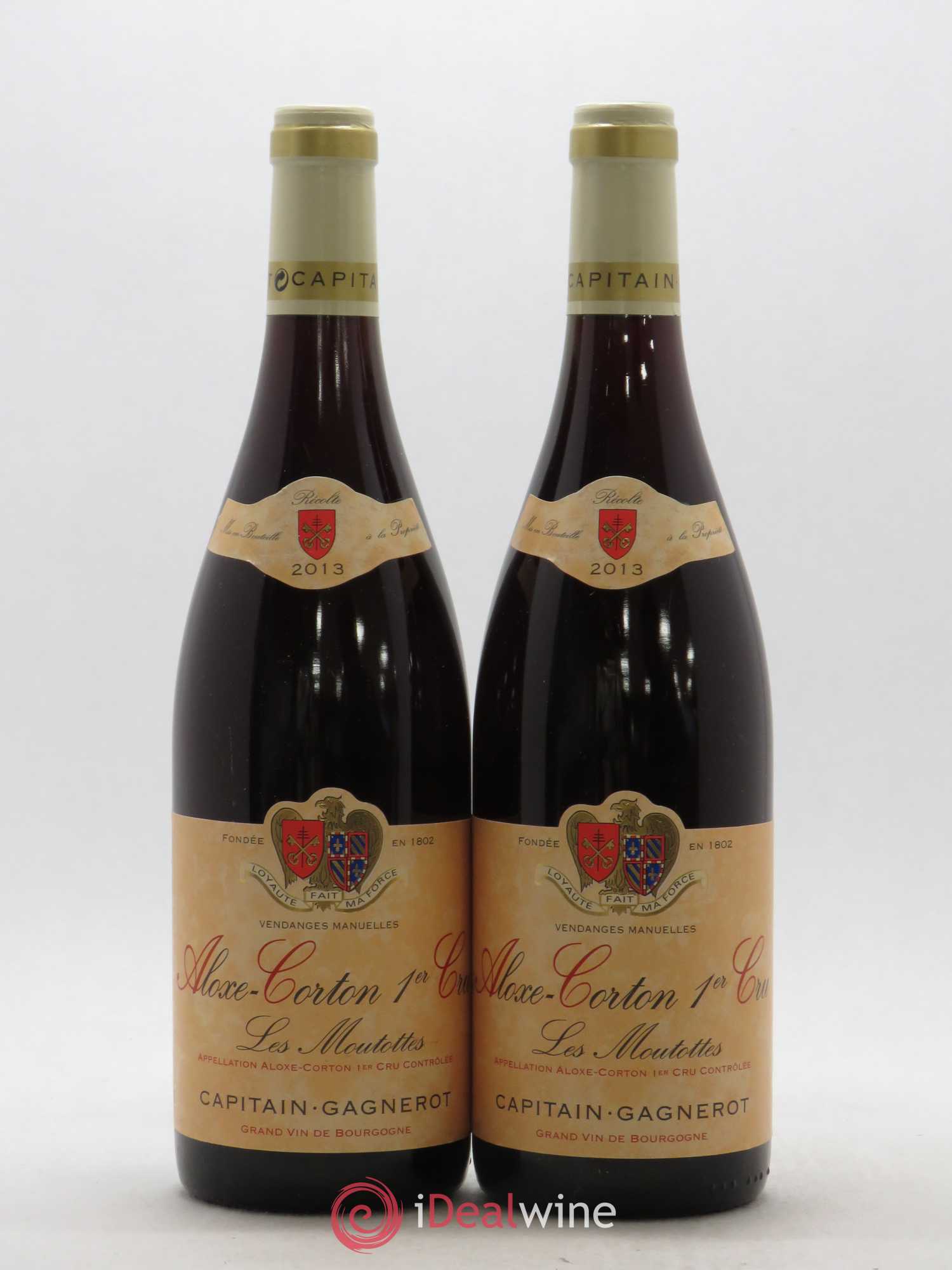 Aloxe-Corton 1er Cru Les Moutottes Capitain Gagnerot 2013 - Lot de 2 bouteilles - 0