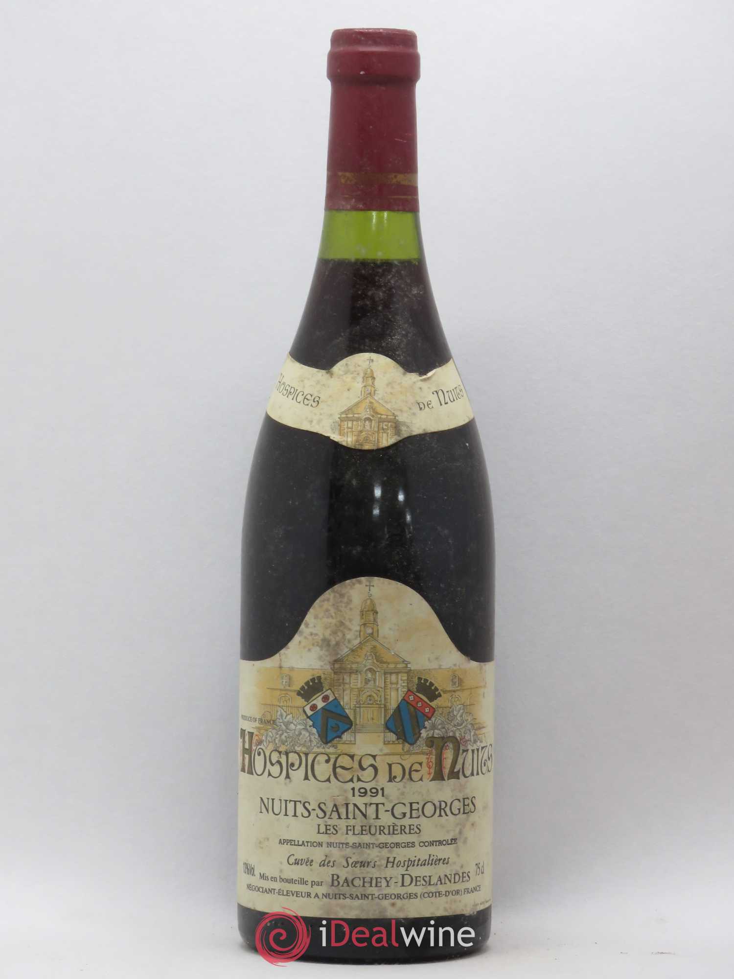 Nuits-Saint-Georges Les Fleurières Cuvée des soeurs hospitalières Hospices de Nuits Bachey Deslandes 1991 - Posten von 1 Flasche - 0